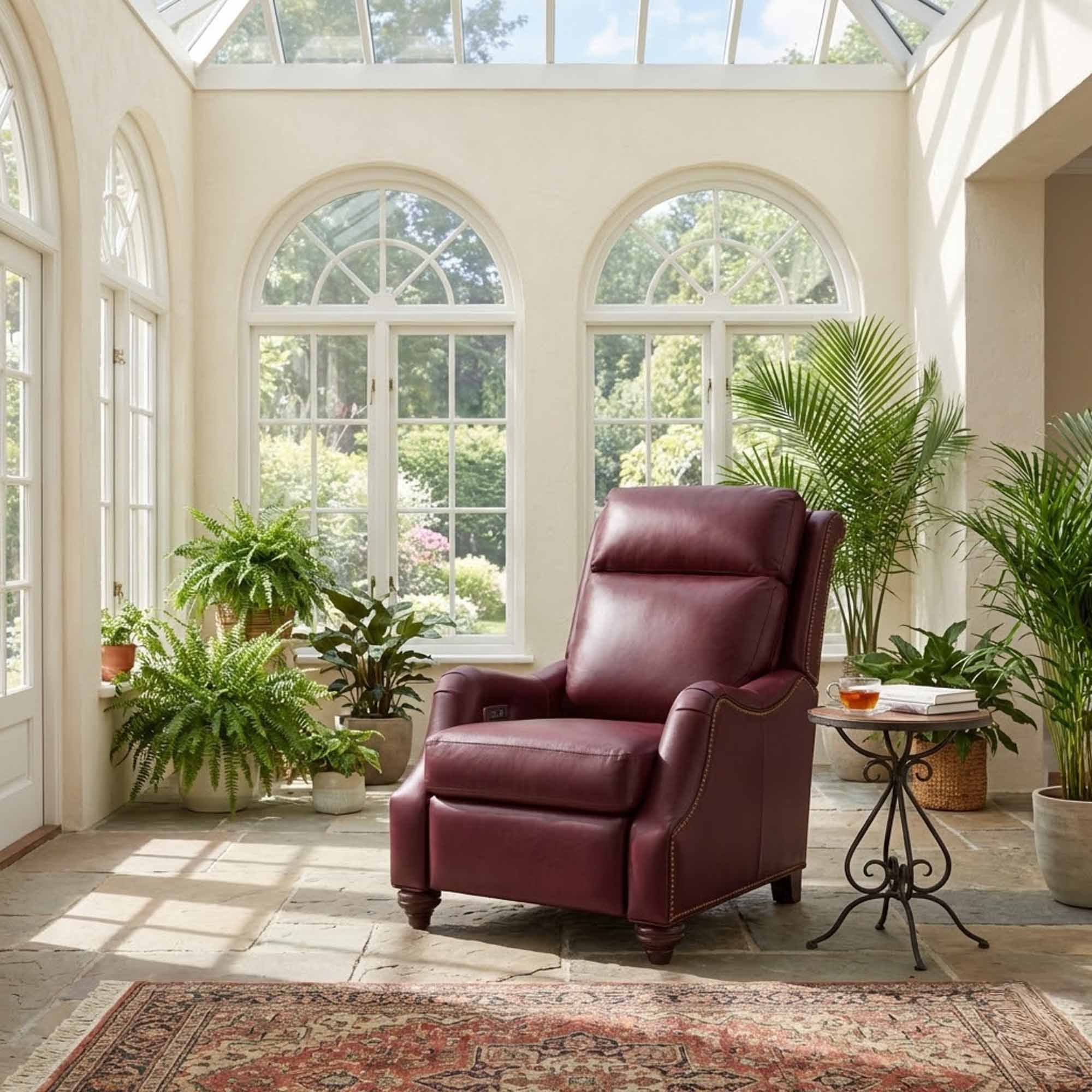 Abigail Leather Power Recliner With Articulating Headrest - Image 14