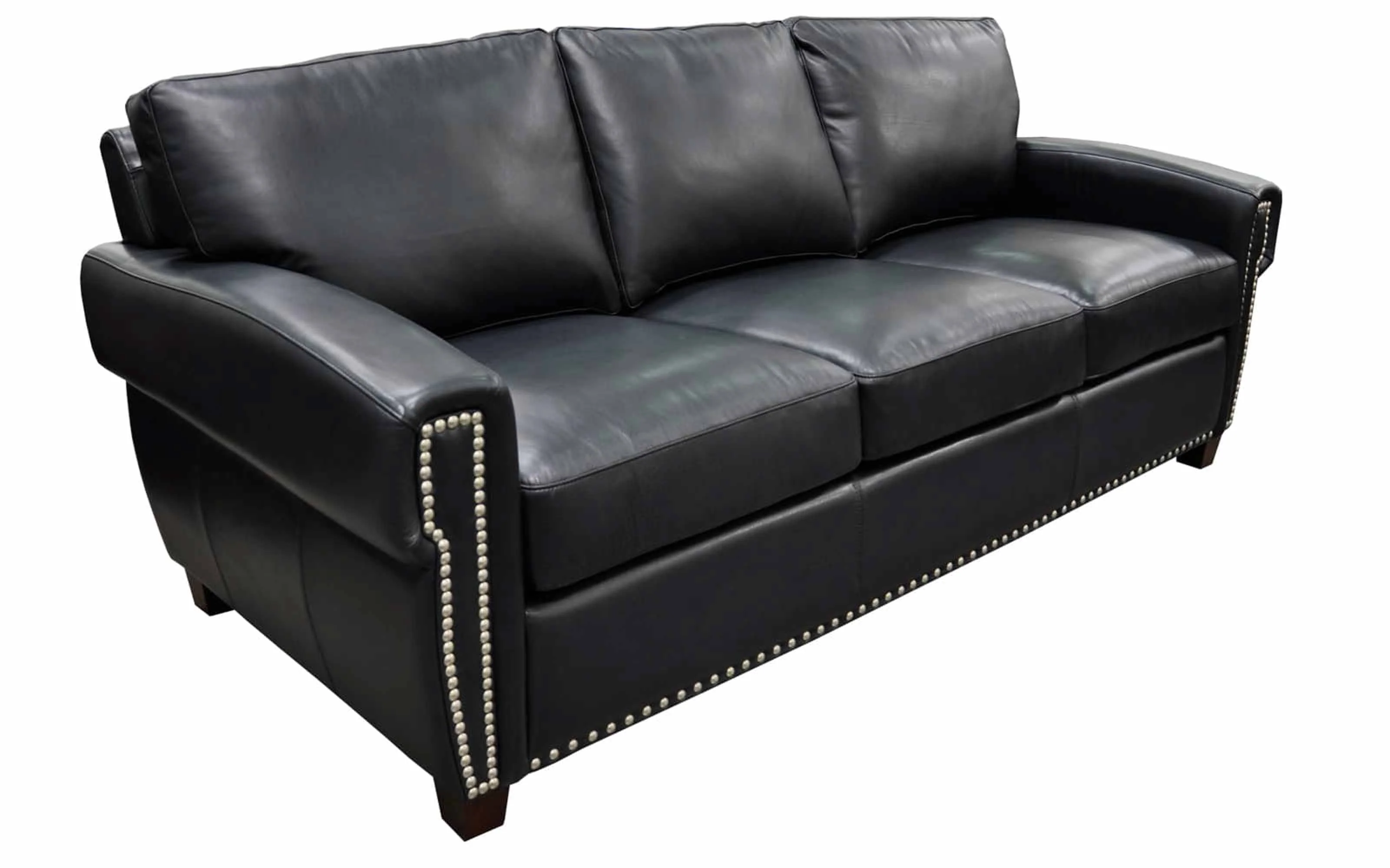 Alden Leather Full Size Sofa Sleeper