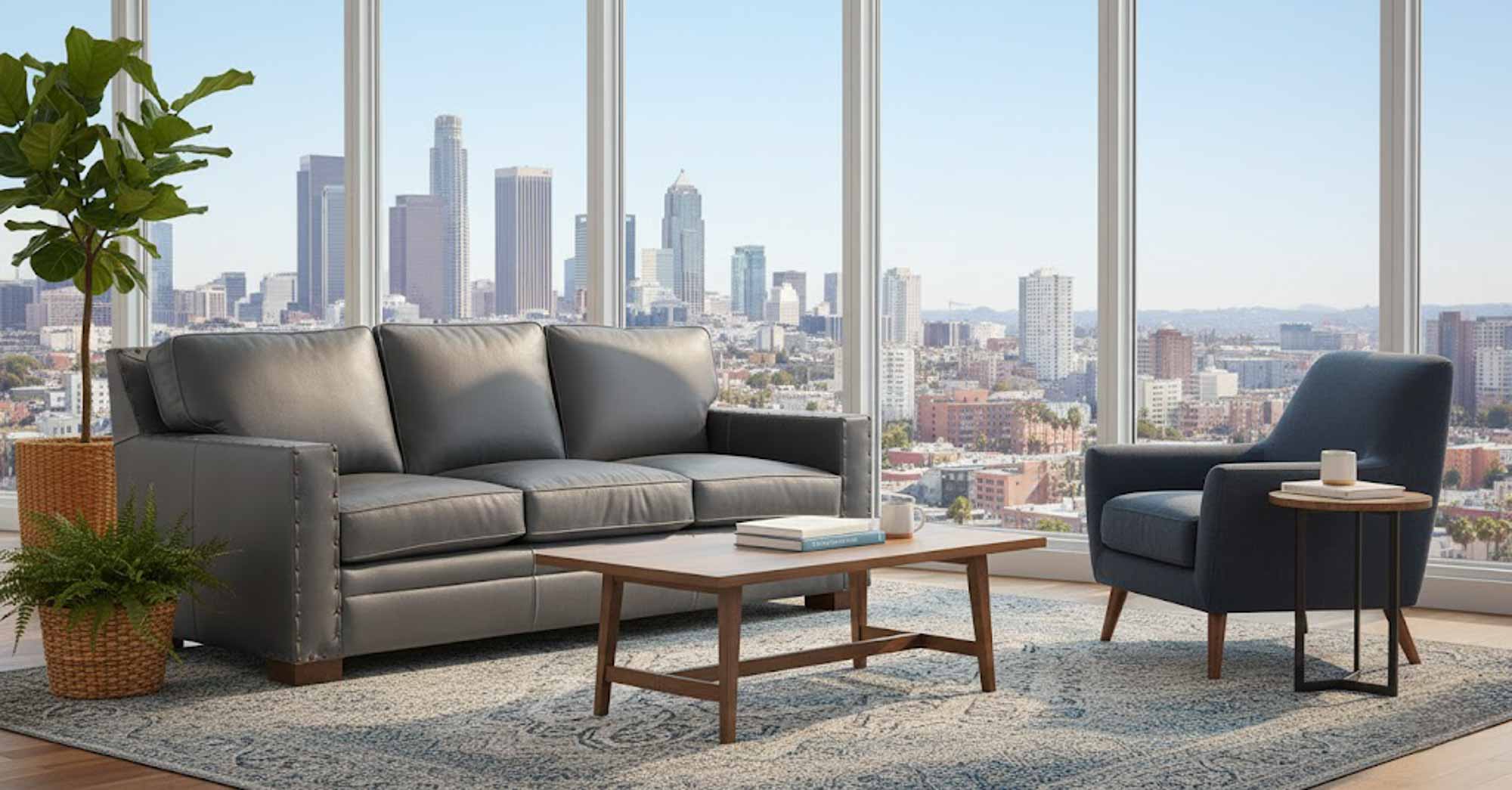 Arabela Leather Sofa - Image 4