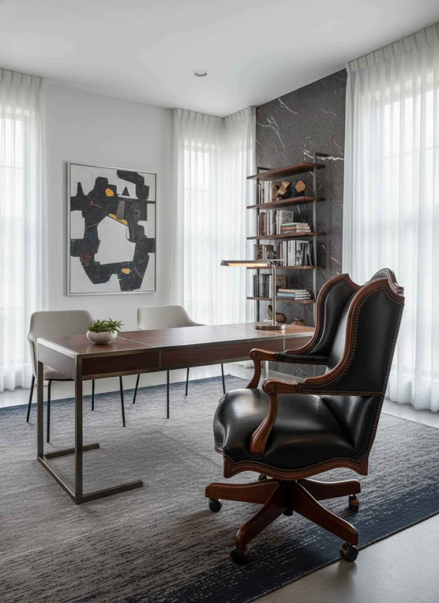 Arthur Leather Executive Chair - Image 5