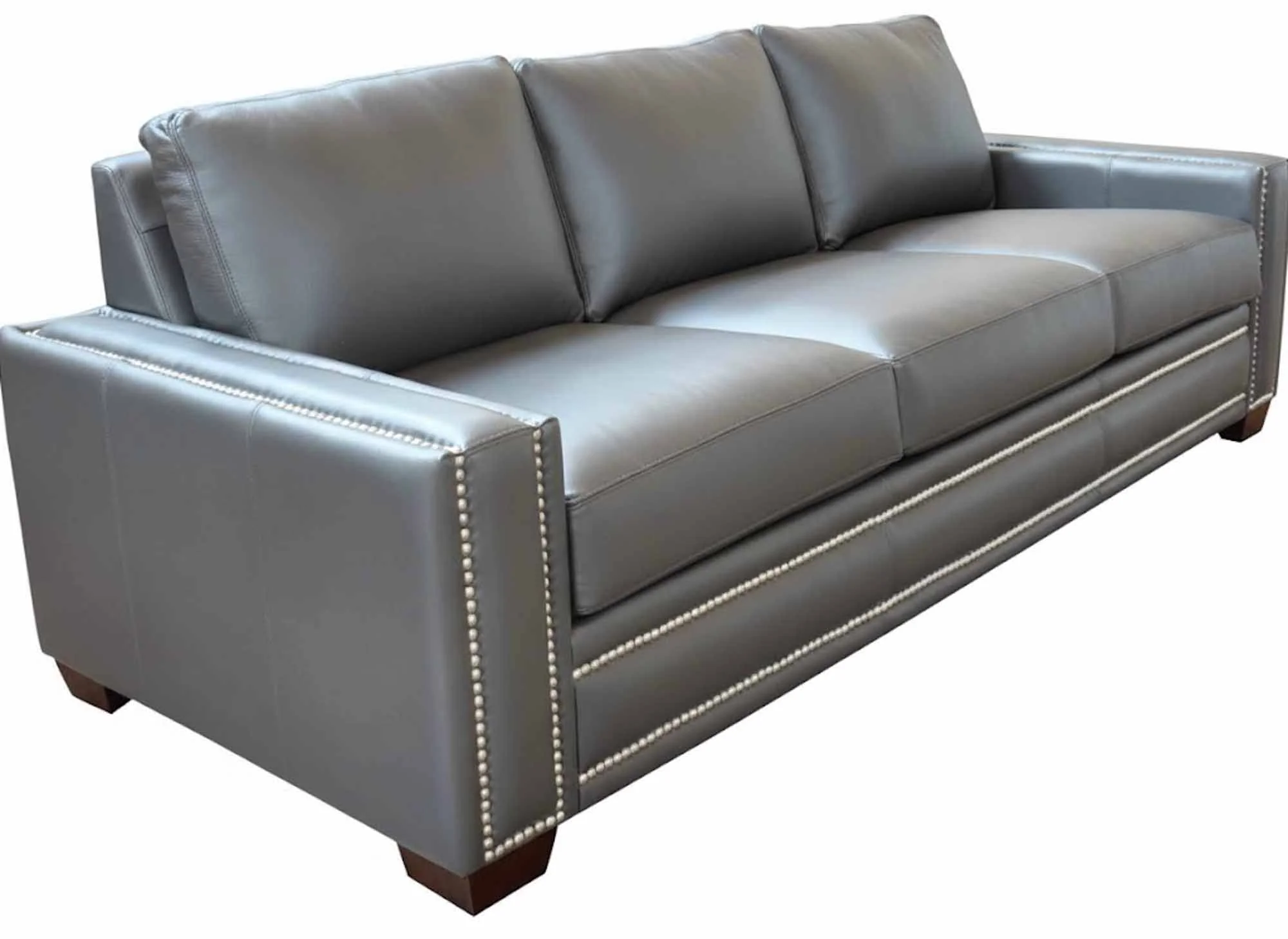 Ashton Leather Queen Size Sofa Sleeper - Image 3