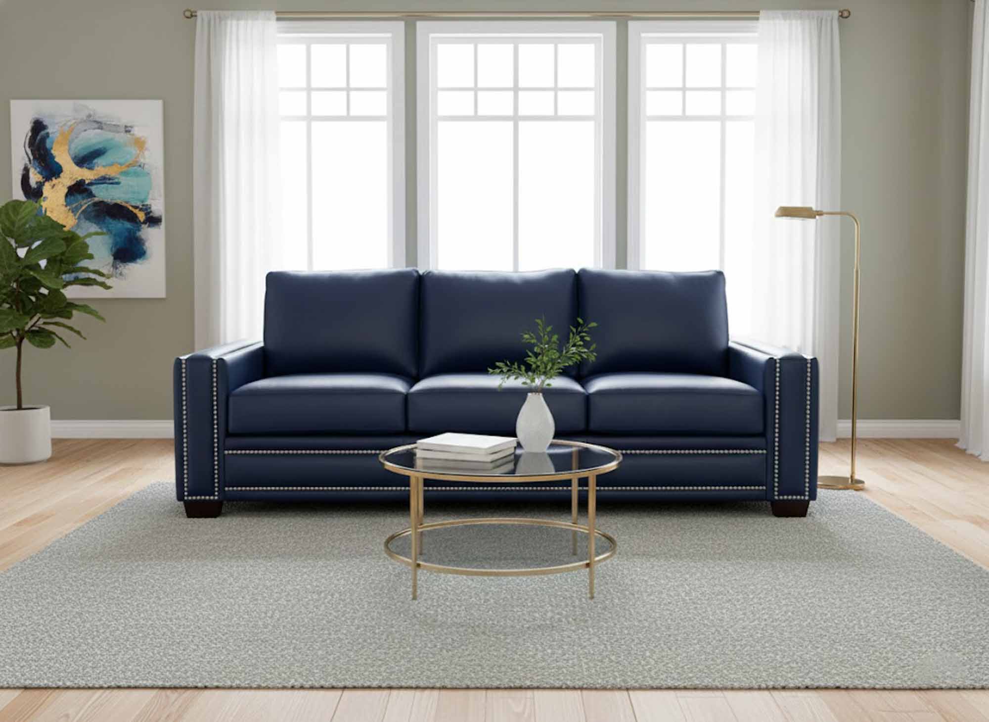 Ashton Leather Sofa - Image 5