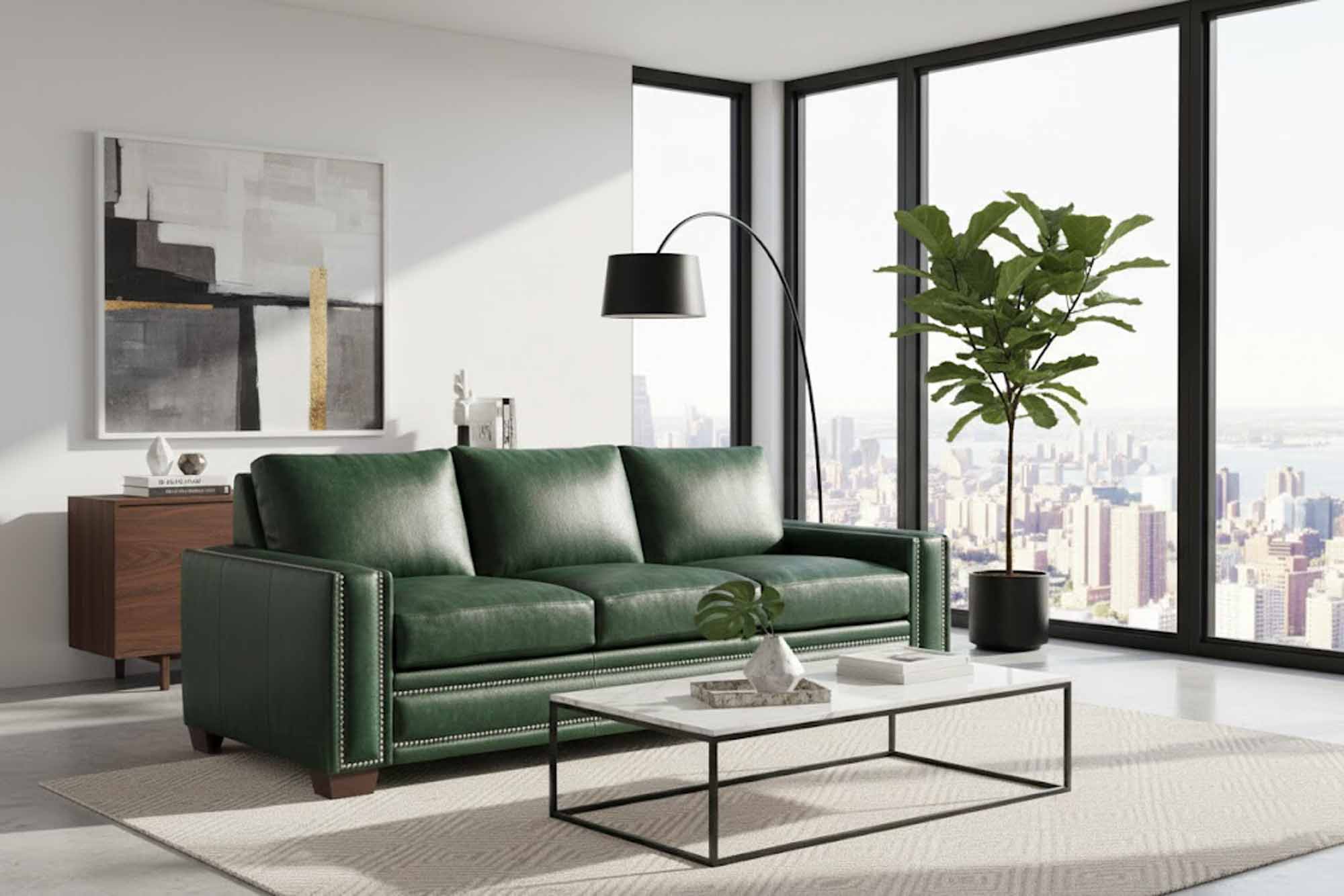 Ashton Leather Sofa - Image 8