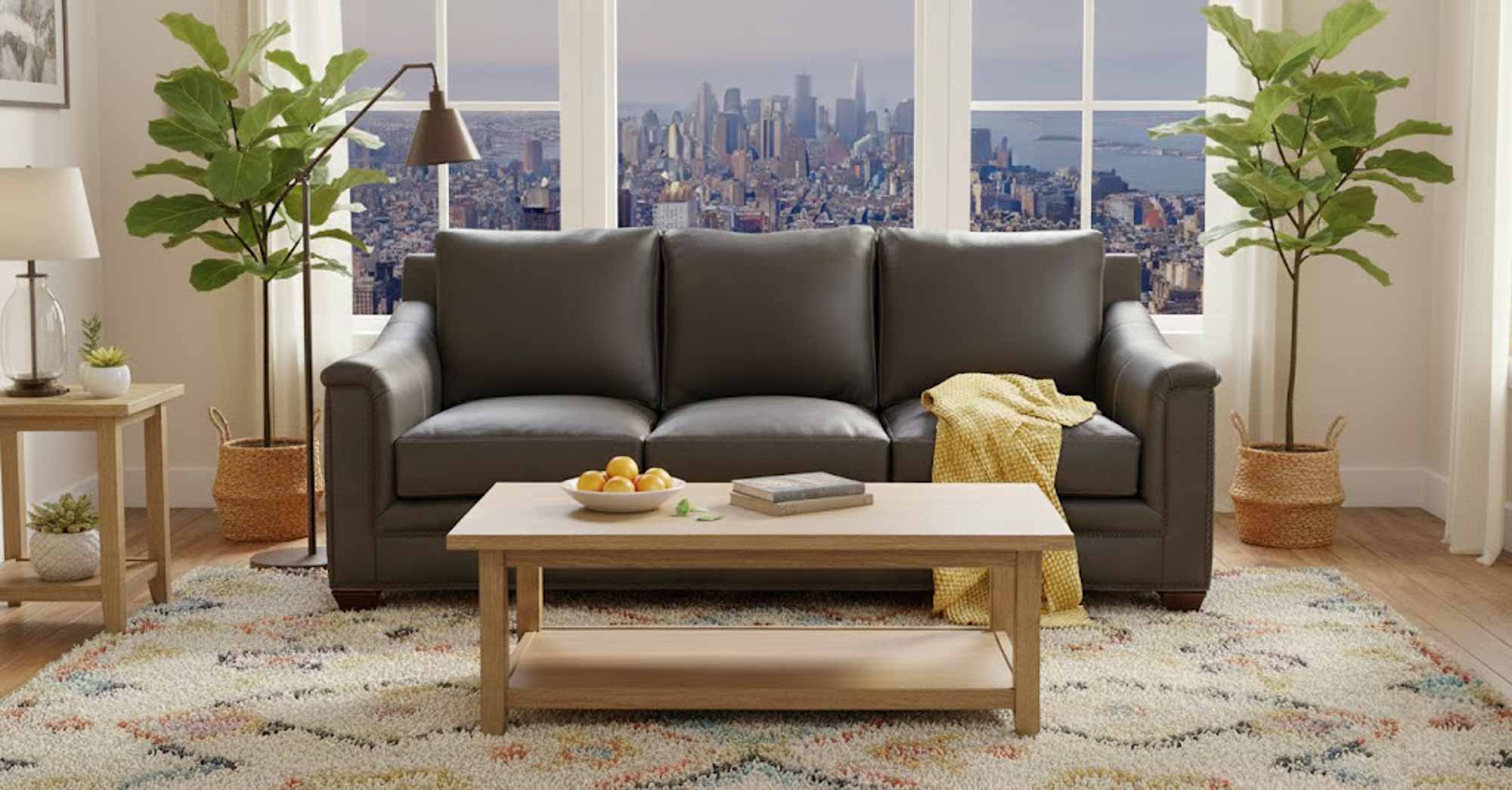 Ava Leather Loveseat - Image 4