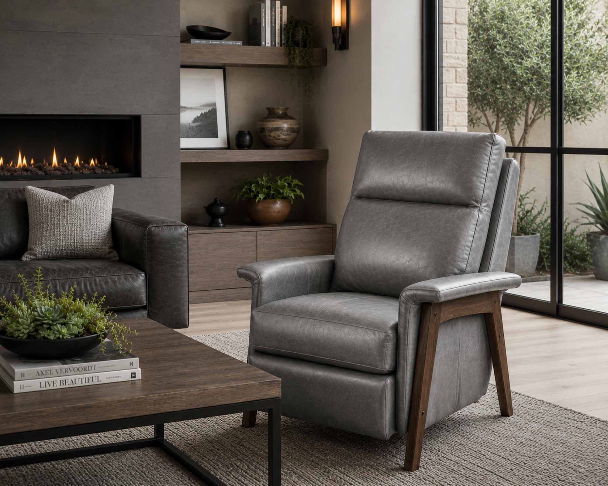 Axel Leather Recliner - Image 12