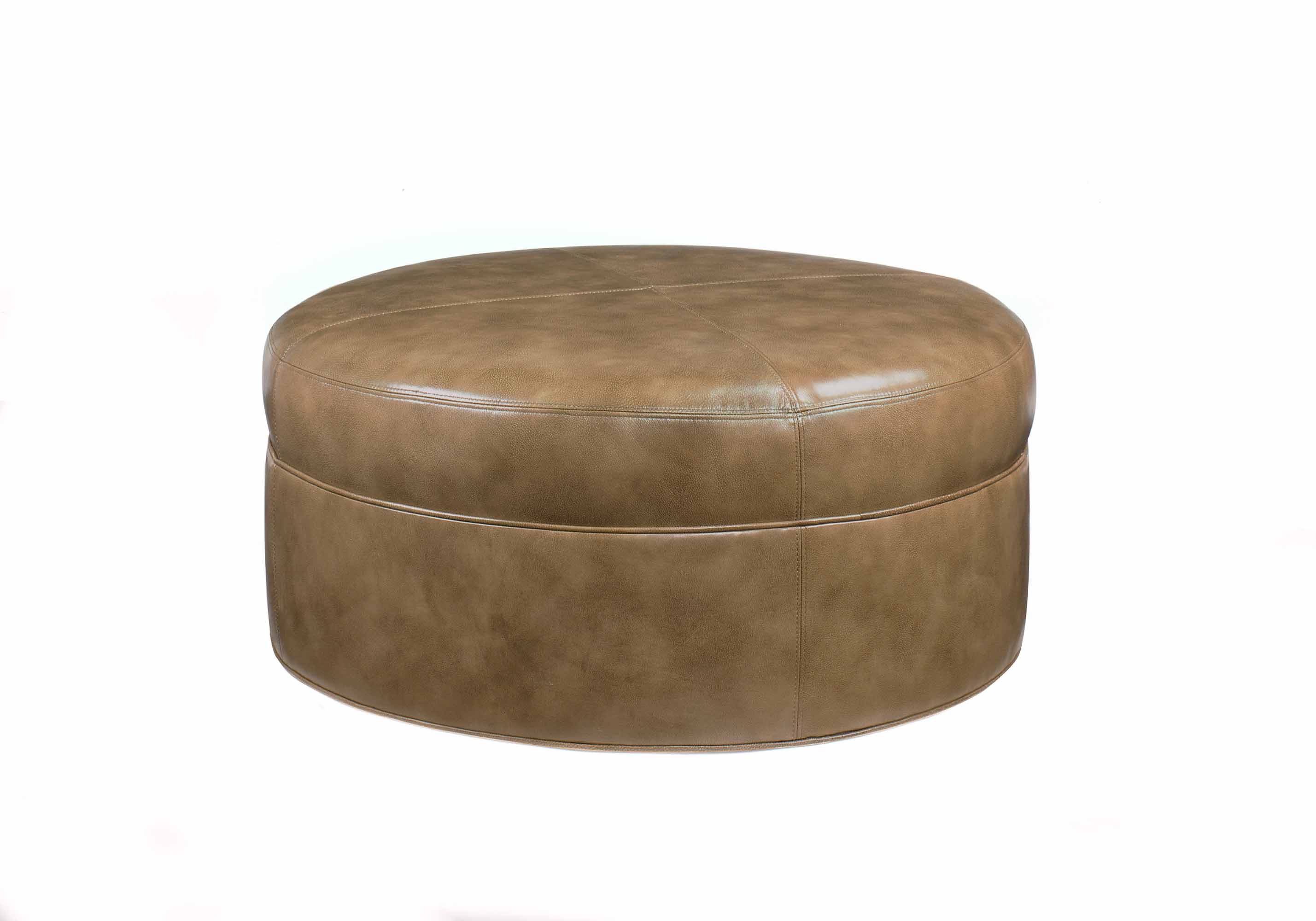 Bainbridge Leather Ottoman