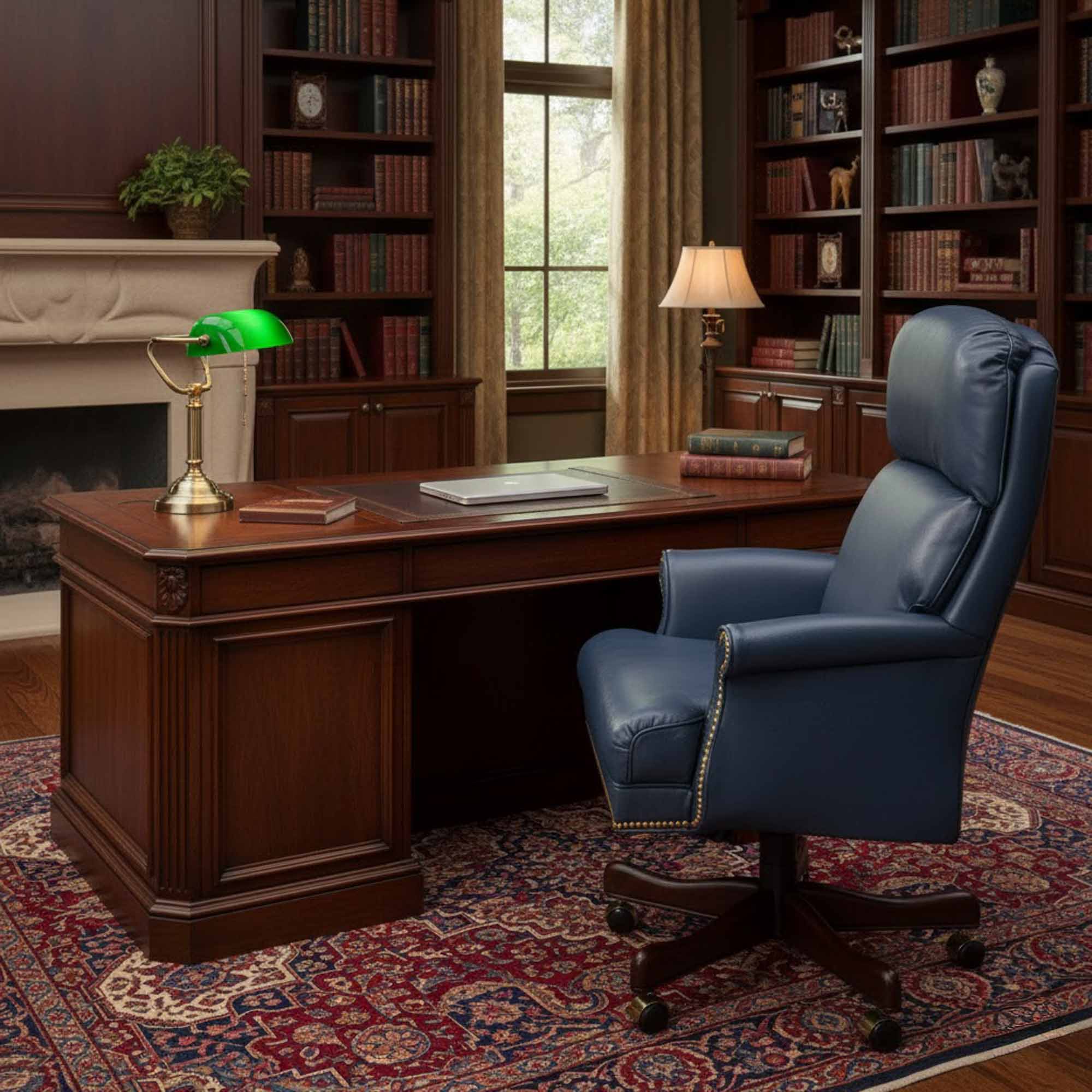 Bari Leather Swivel Executive Chair - Image 5