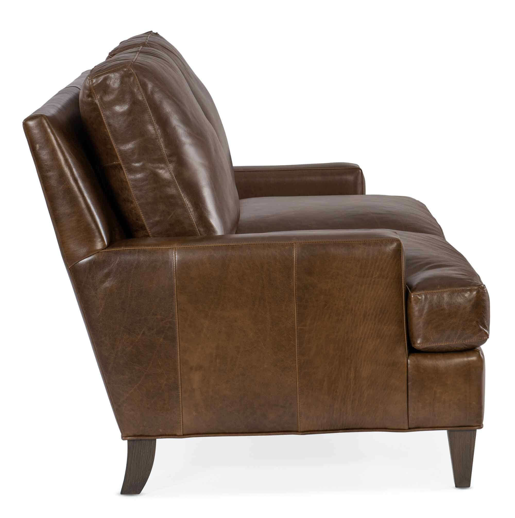 Barker Leather Loveseat - Image 3