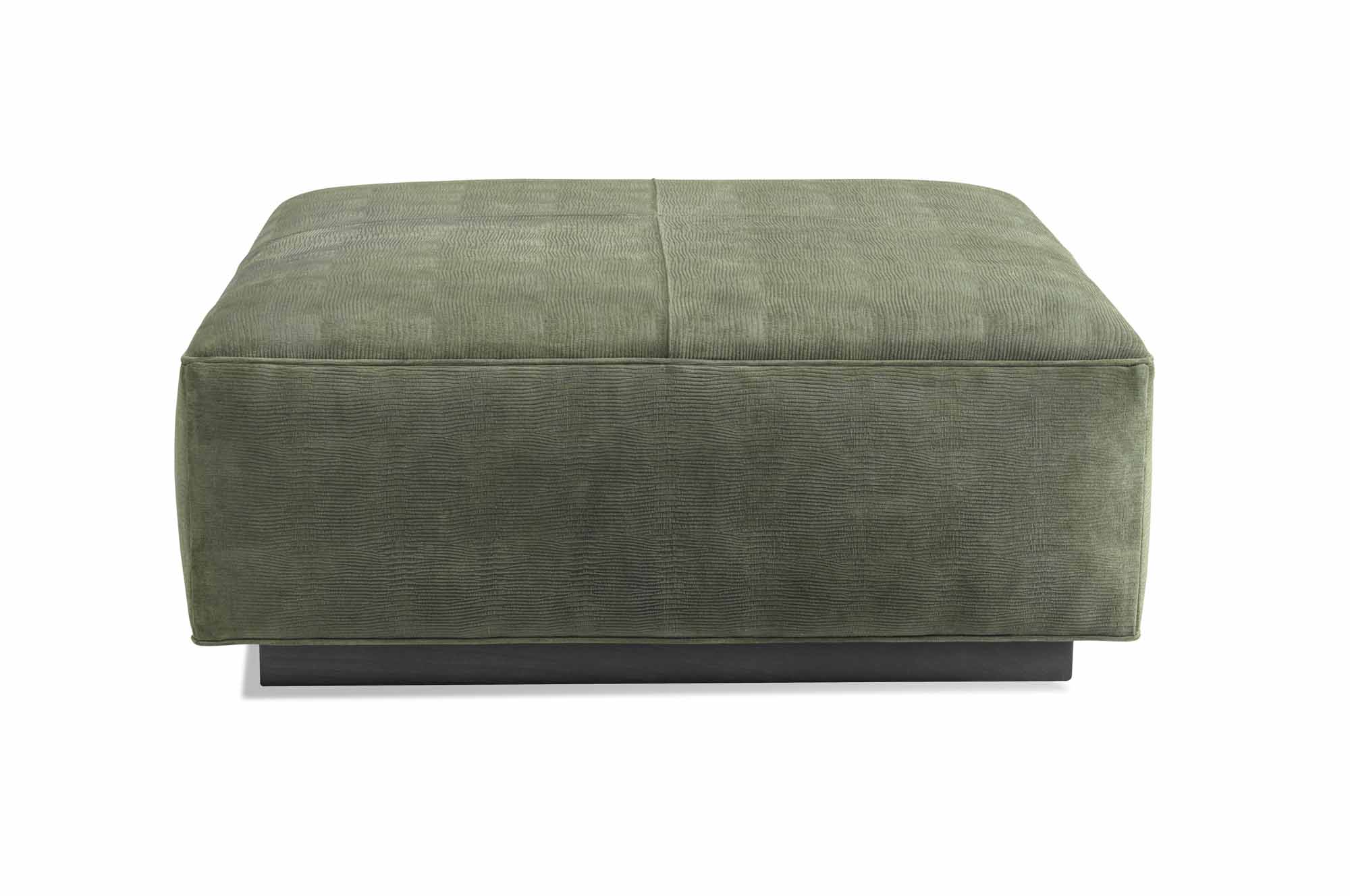 Benny Leather Ottoman - Image 2