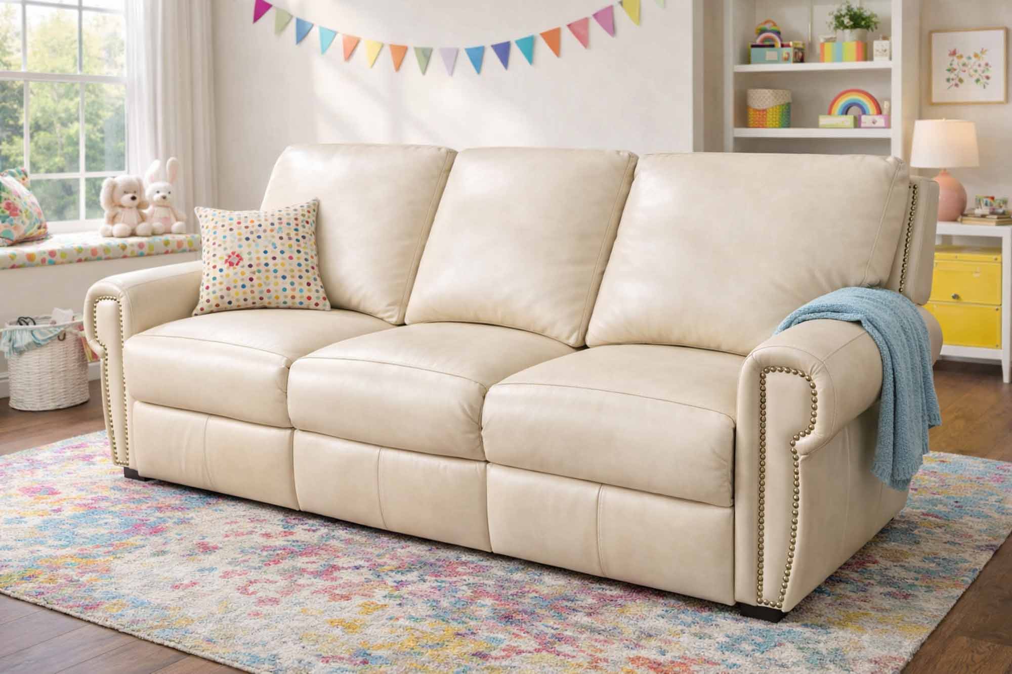 Bismarck Leather Reclining Sofa - Image 7