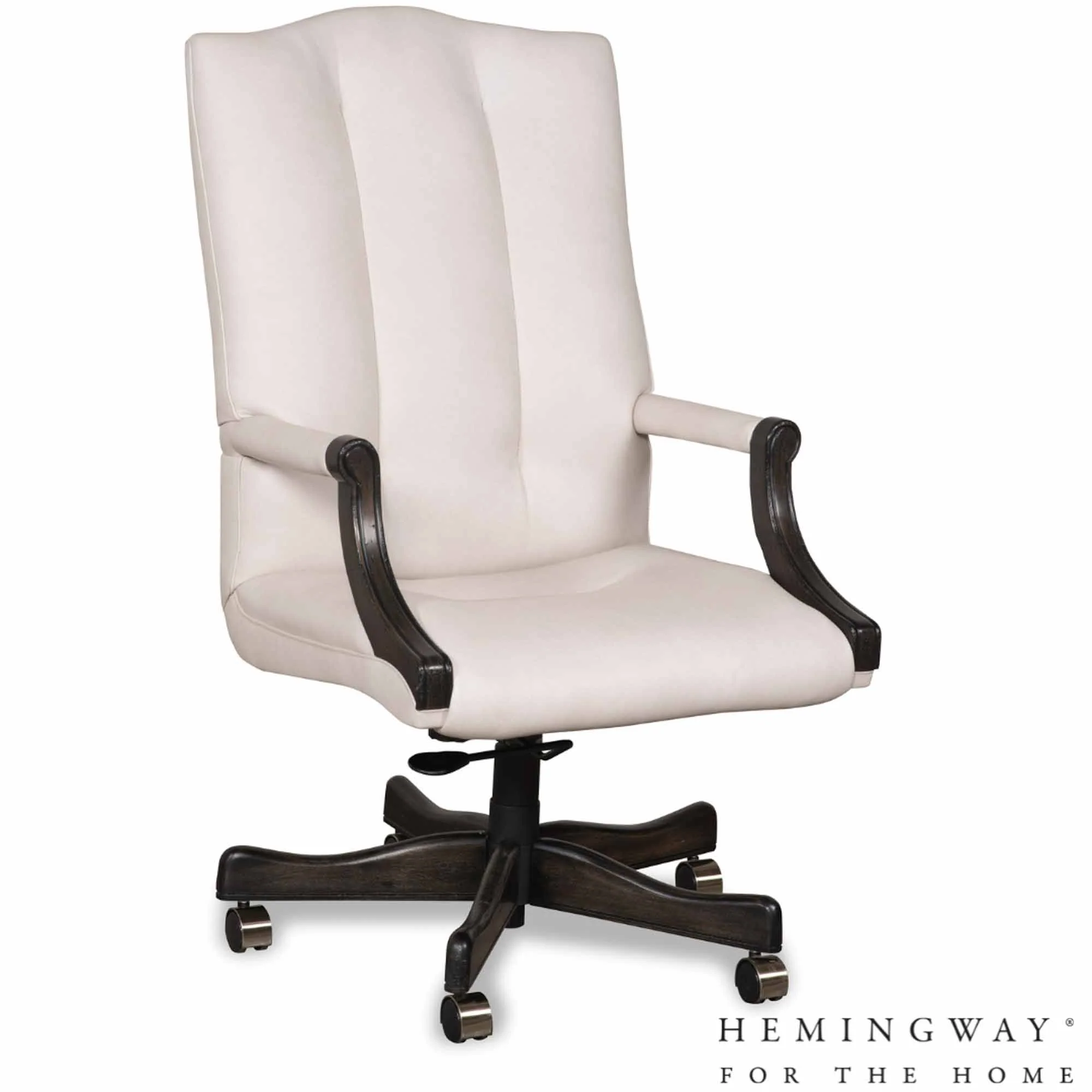 Blake Leather Swivel Tilt Chair - Image 2