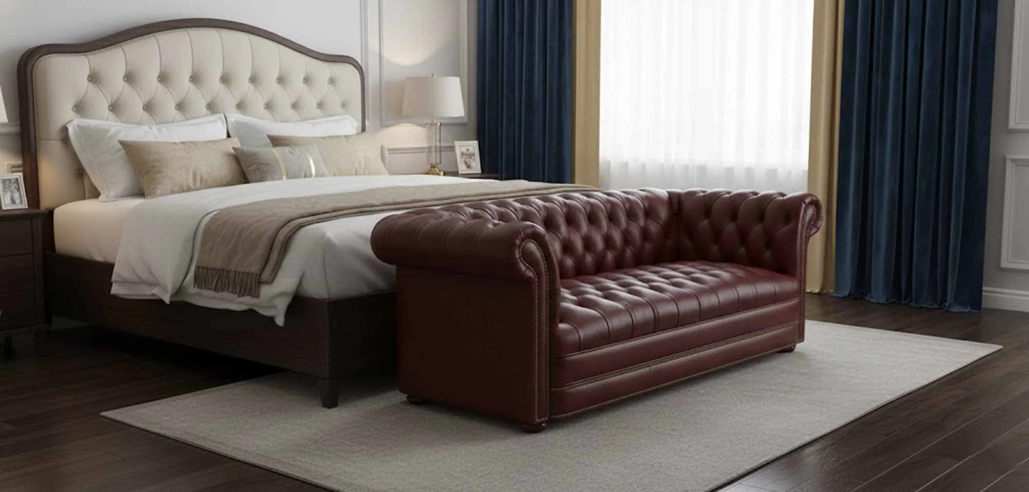 Bonnie Leather Queen Size Sofa Sleeper - Image 7