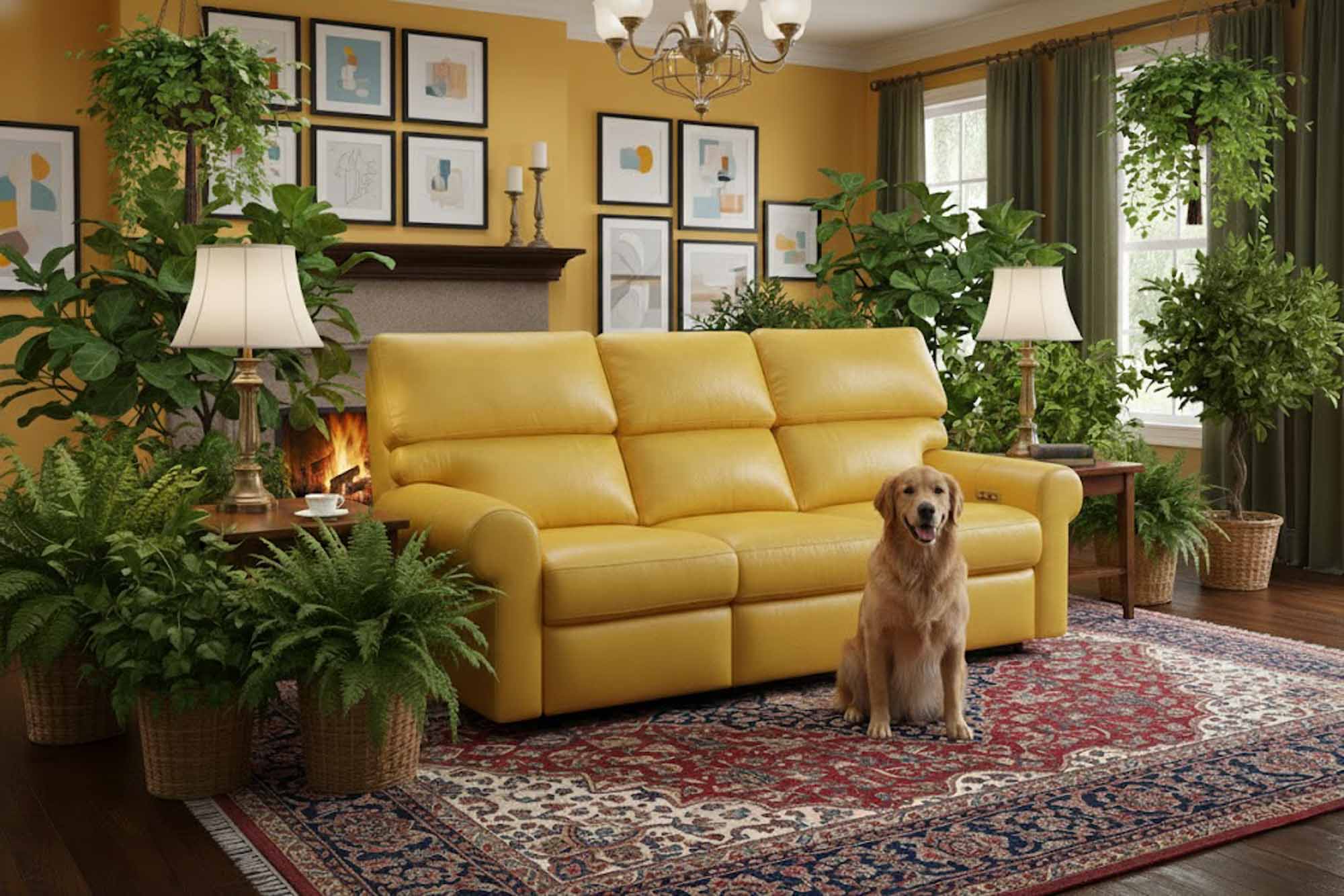 Brookhaven Leather Reclining Loveseat - Image 5