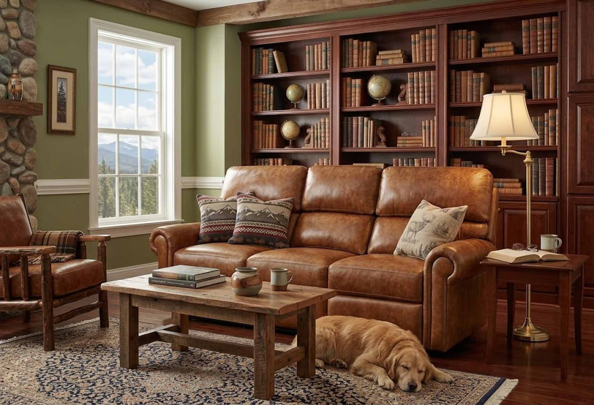 Caldwell Leather Reclining Loveseat - Image 4