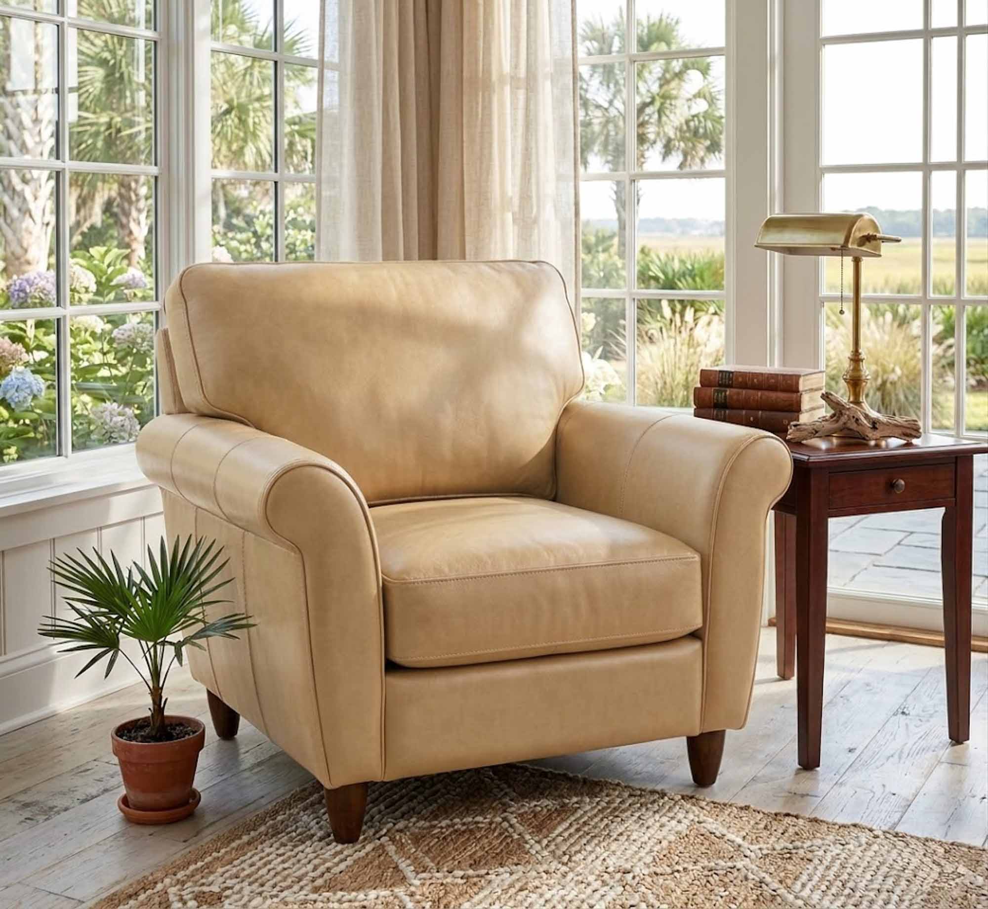 Cameo Leather Chair - Image 15