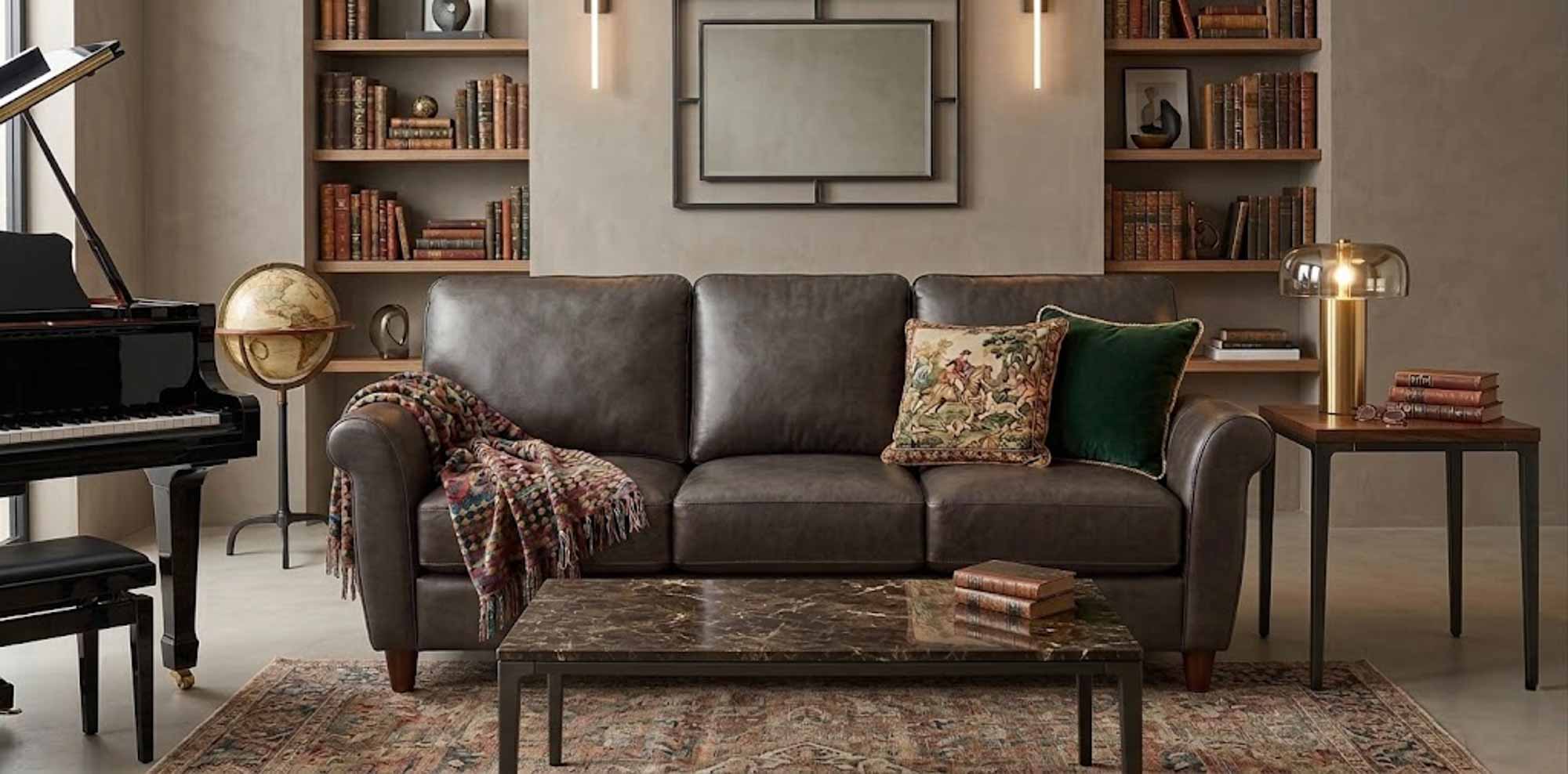 Cameo Leather Sofa - Image 13