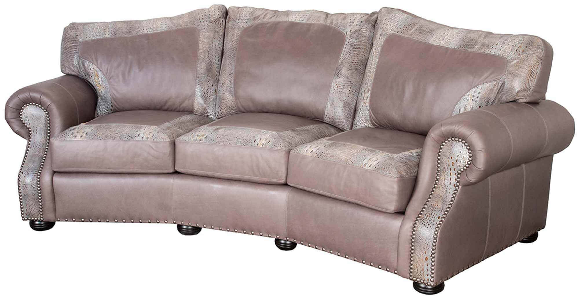 Carly Jean Leather Conversation Sofa