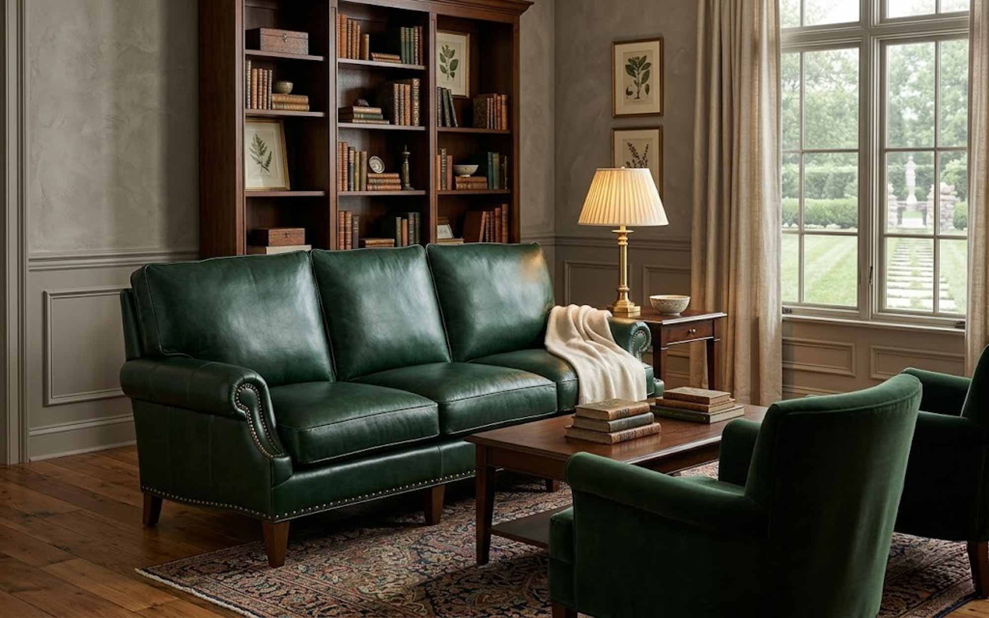 Caroline Leather Sofa - Image 7