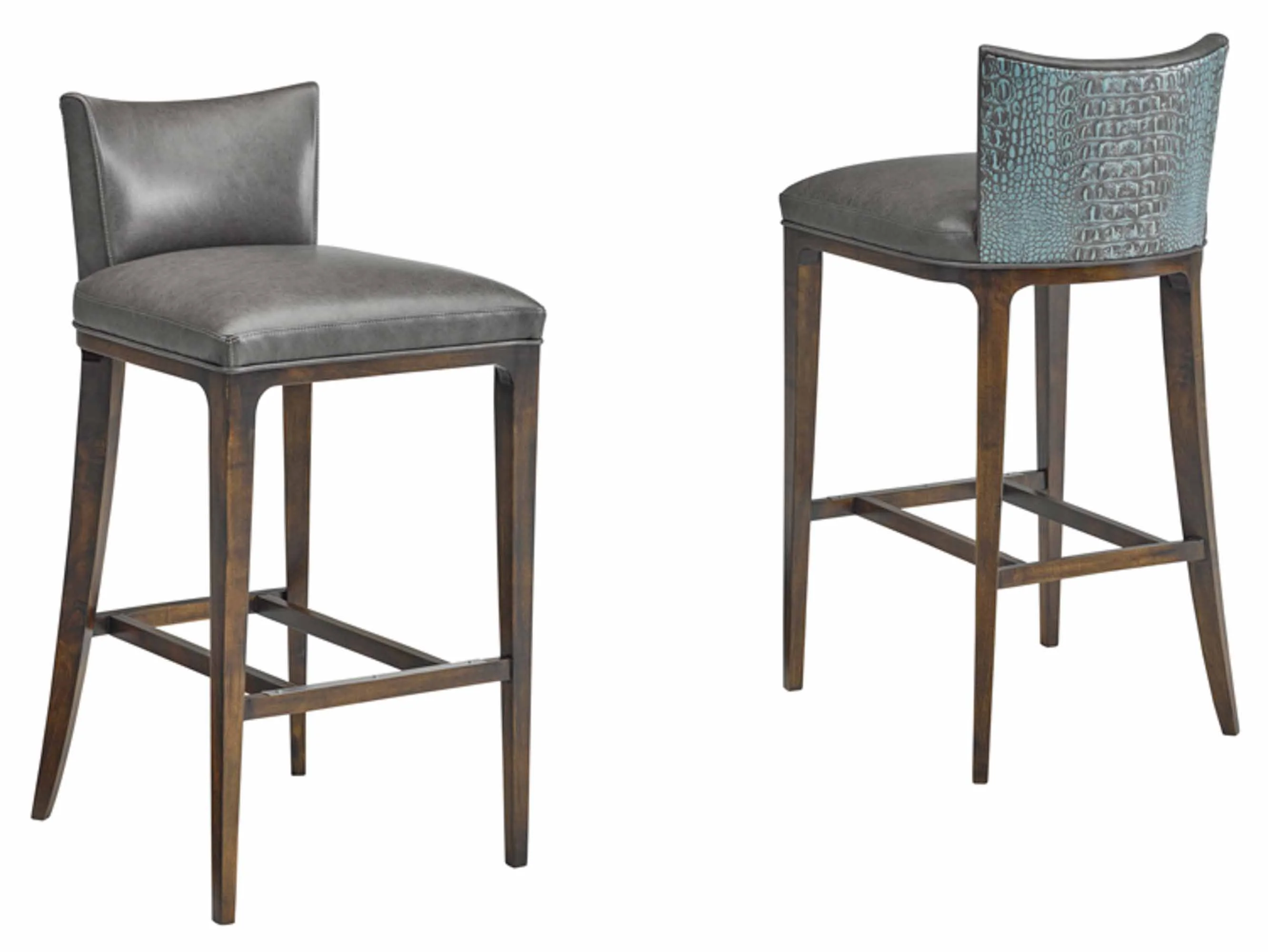 Charlie Leather Bar Stool - Image 3