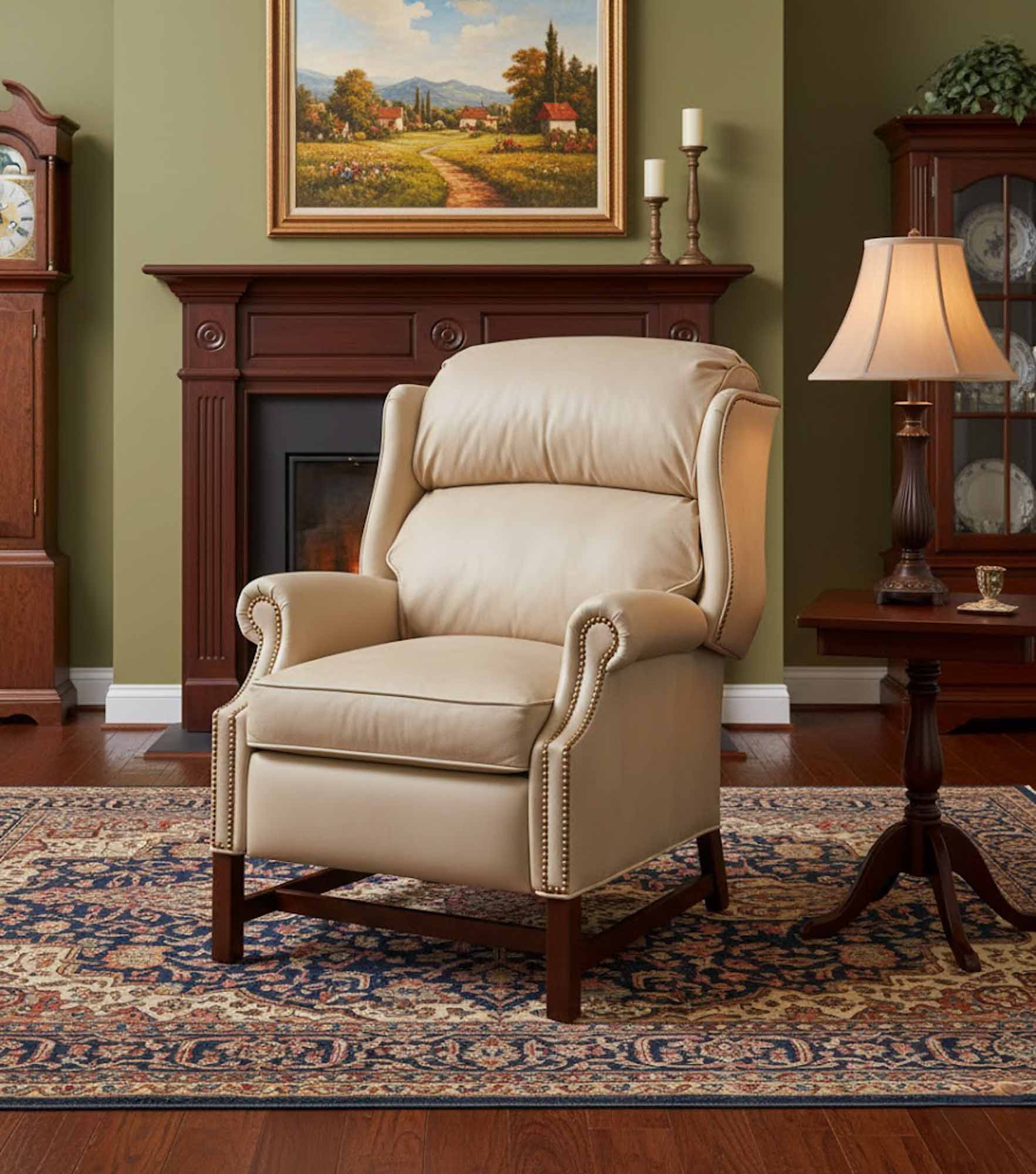 Chippendale Leather Recliner - Image 3