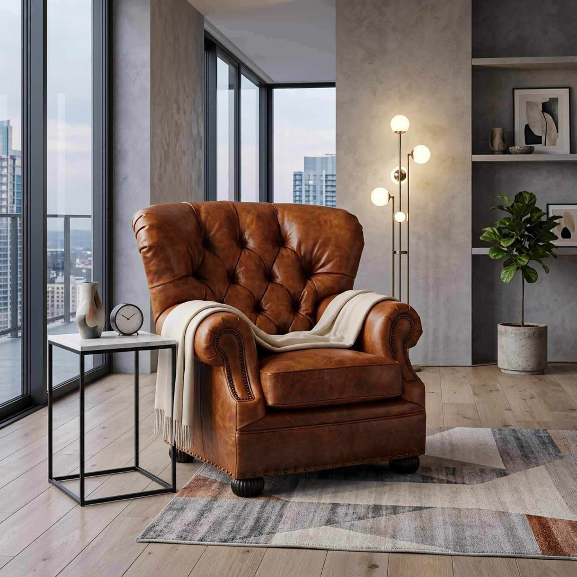 Claudette Leather Chair - Image 5