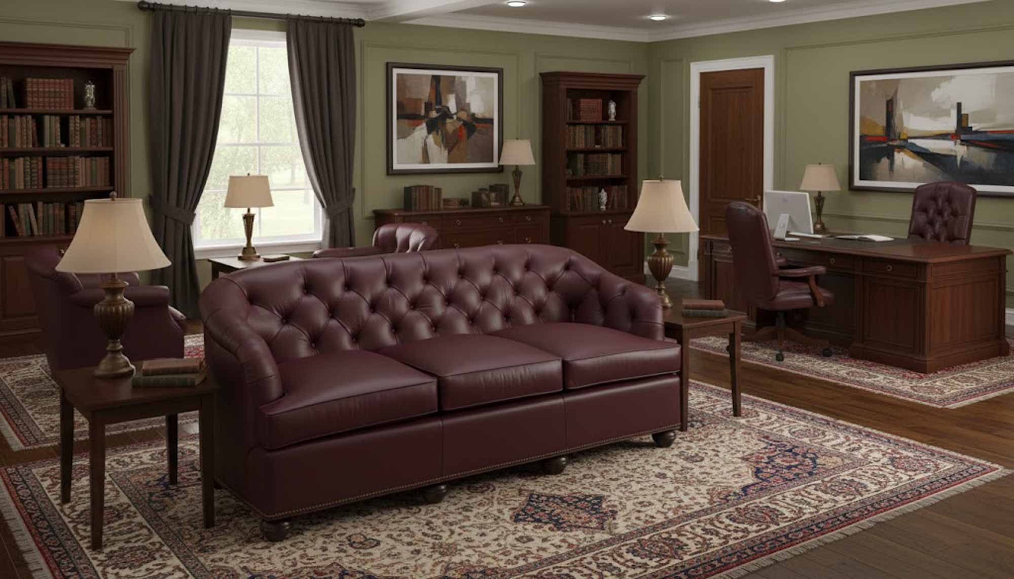 Coleman Leather Sofa - Image 7