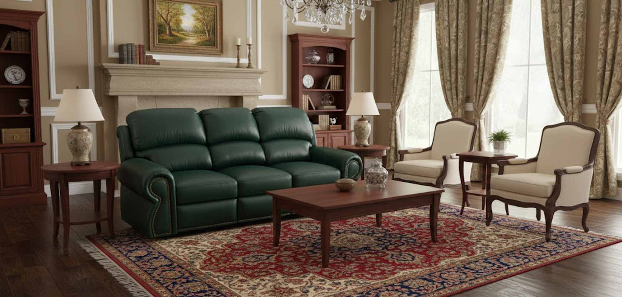 Cordova Leather Reclining Sofa - Image 2