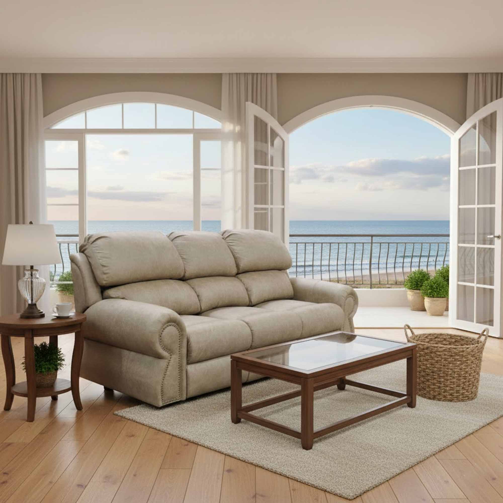 Cortina Leather Reclining Loveseat - Image 4