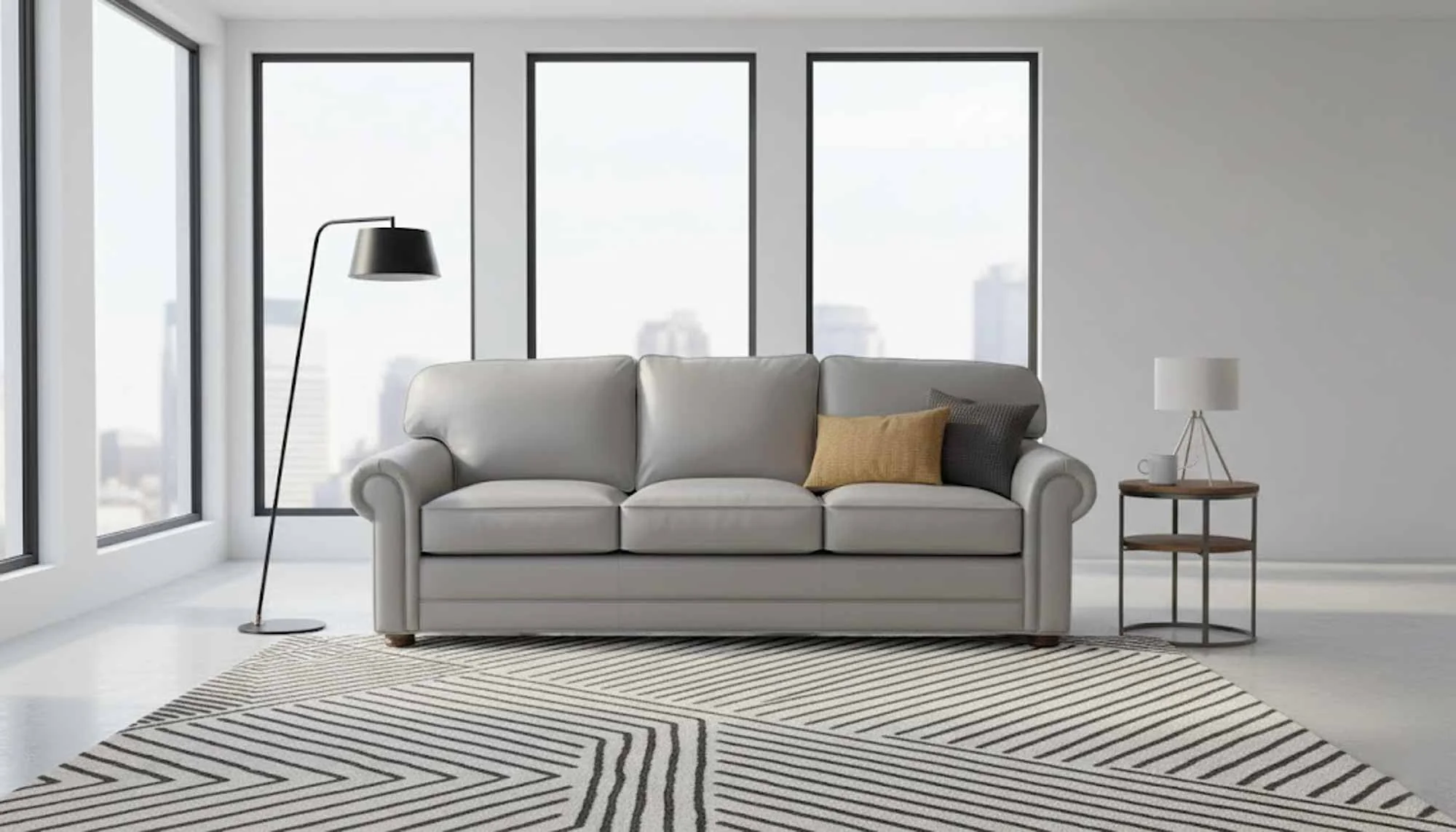 Dalton Leather Sofa - Image 2