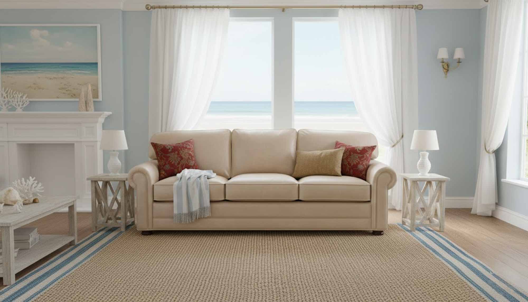 Dalton Leather Sofa - Image 4