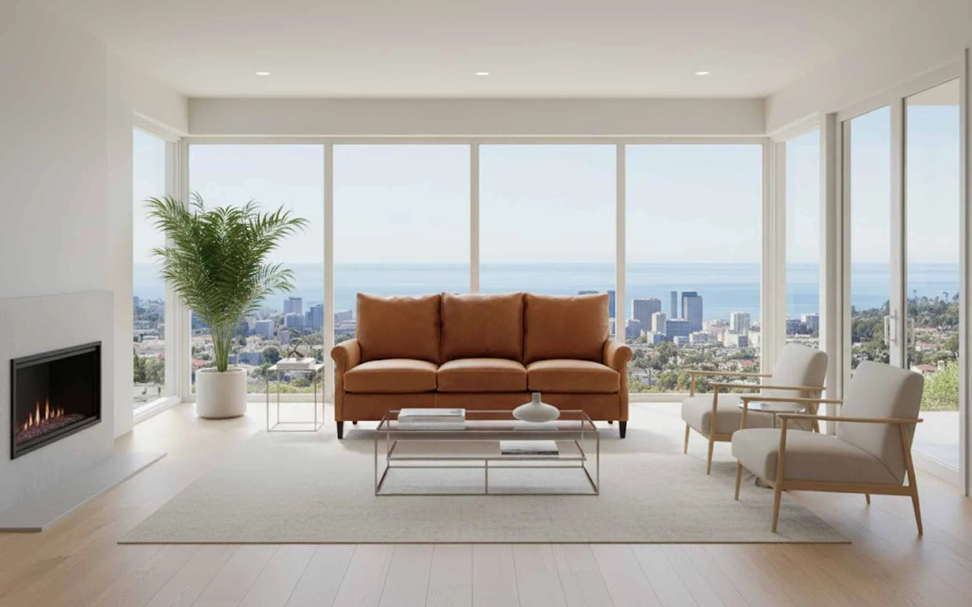 Dana Leather Sofa - Image 5
