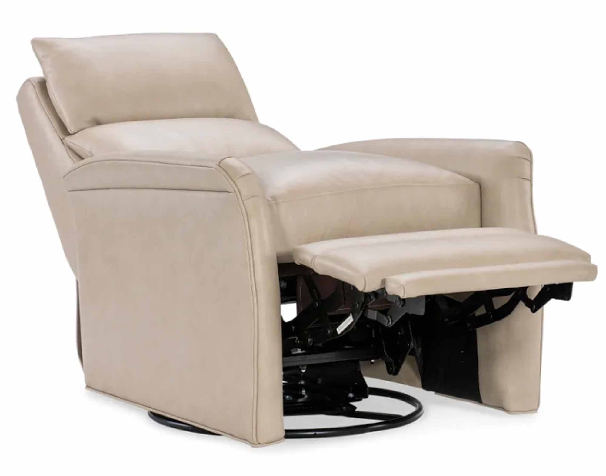 Dannie Leather Swivel Glider Recliner - Image 14