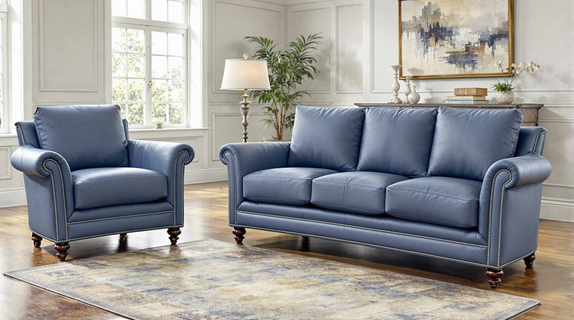 Davis Leather Chair - Image 6