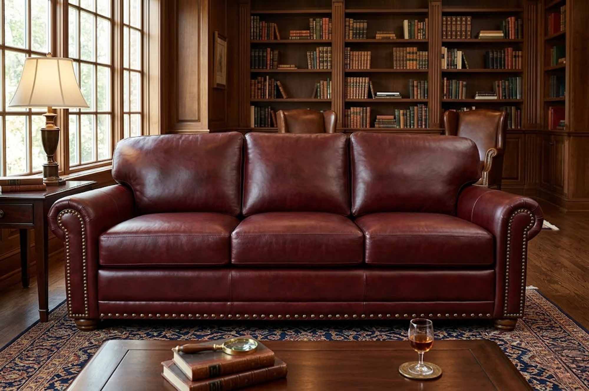 Dominion Leather Sofa - Image 2