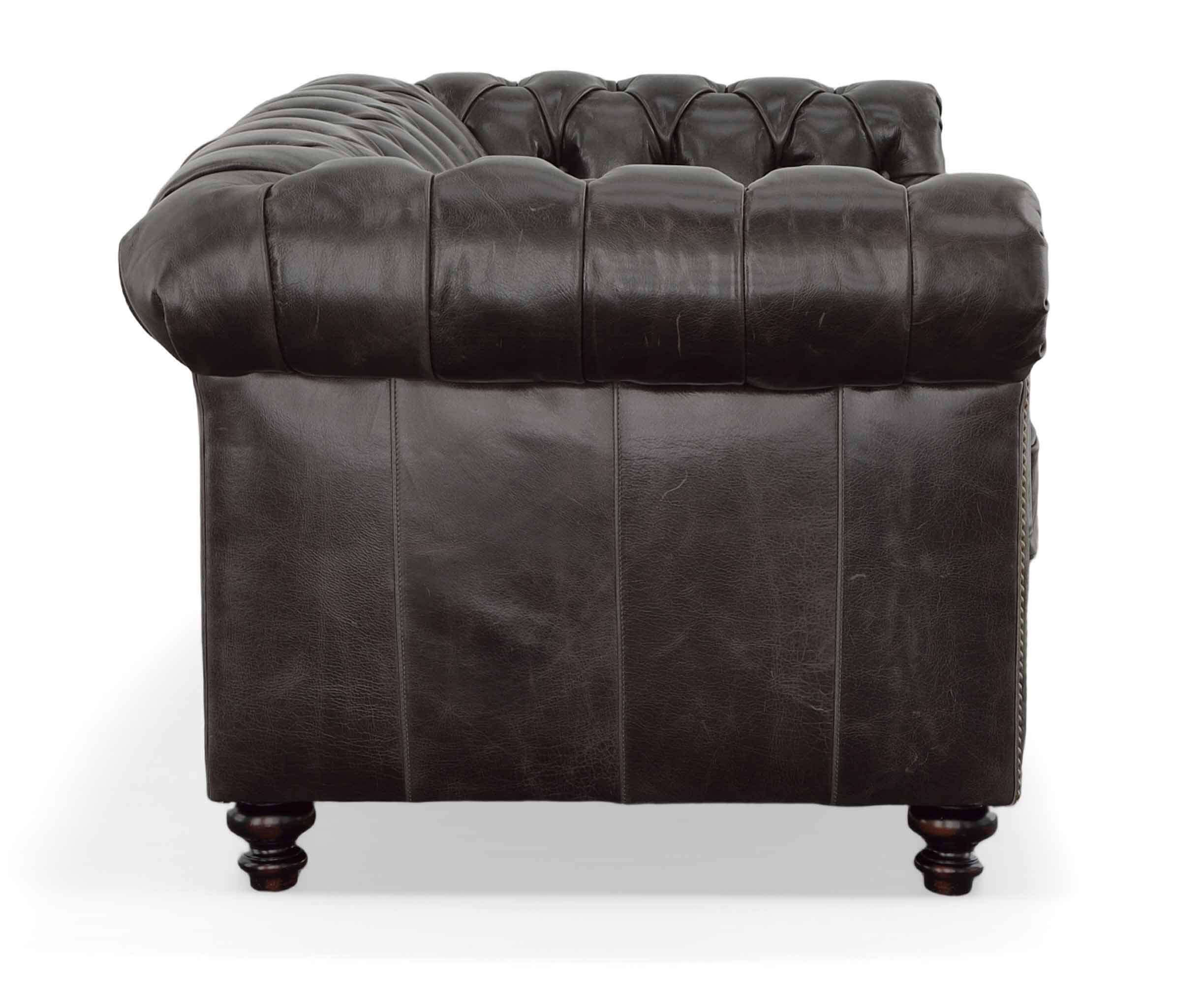Donald Leather Loveseat - Image 3