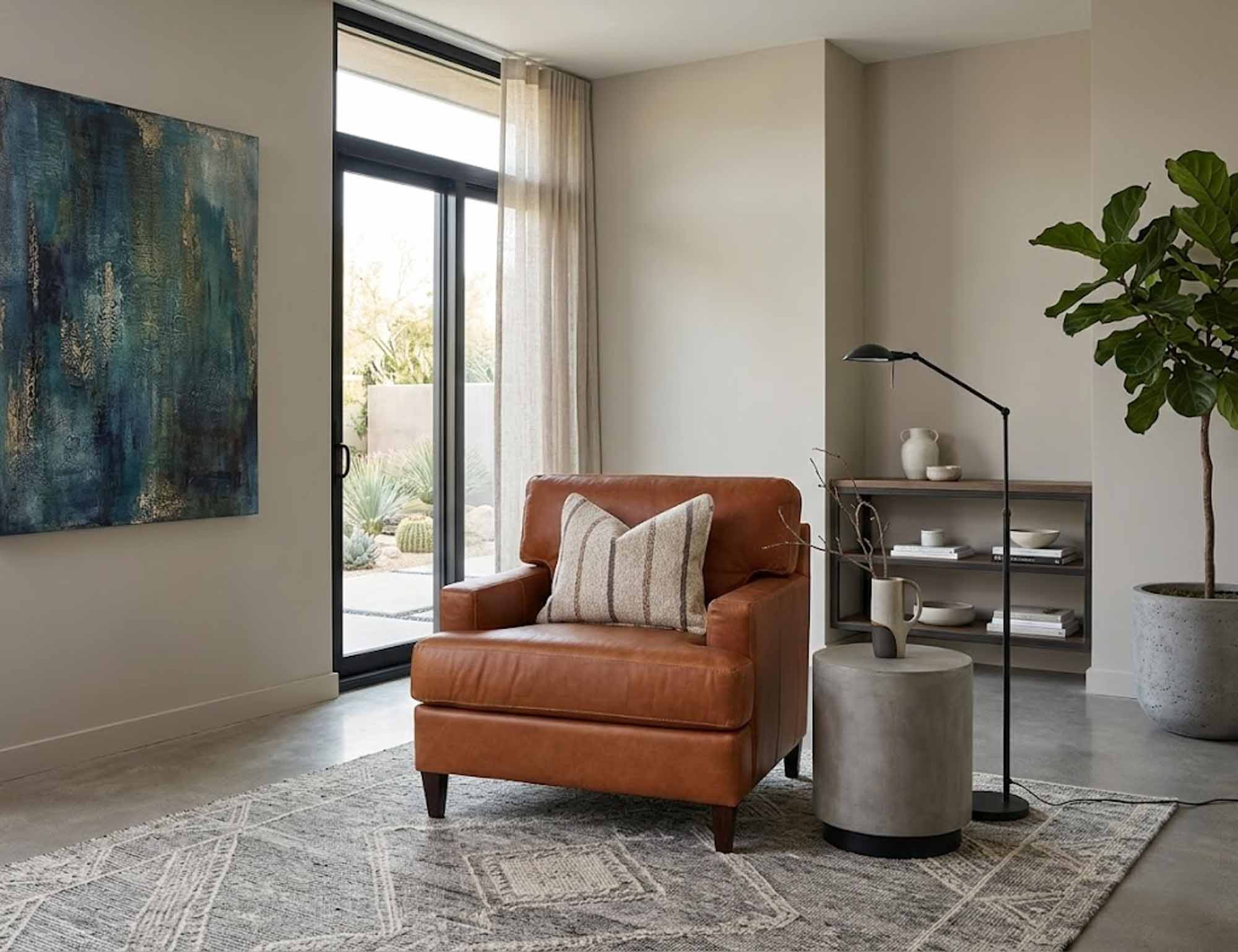 Effie Leather Chair - Image 2