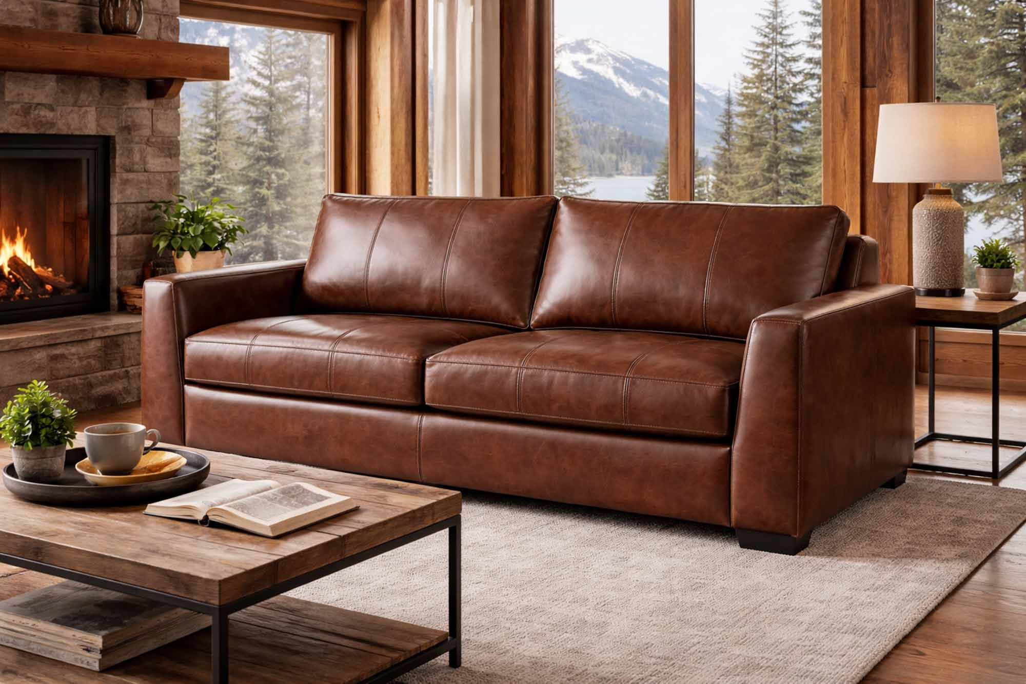 Eliana Leather Sofa - Image 11