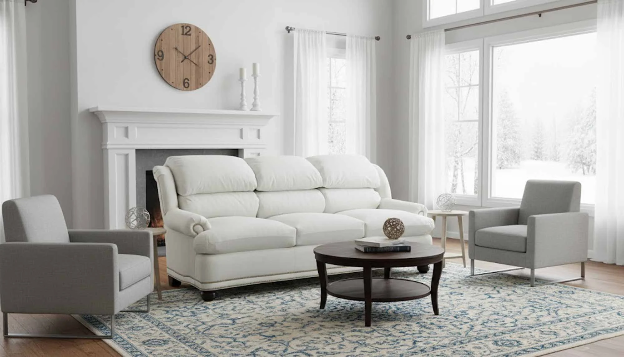 Ellis Leather Queen Size Sofa Sleeper - Image 5