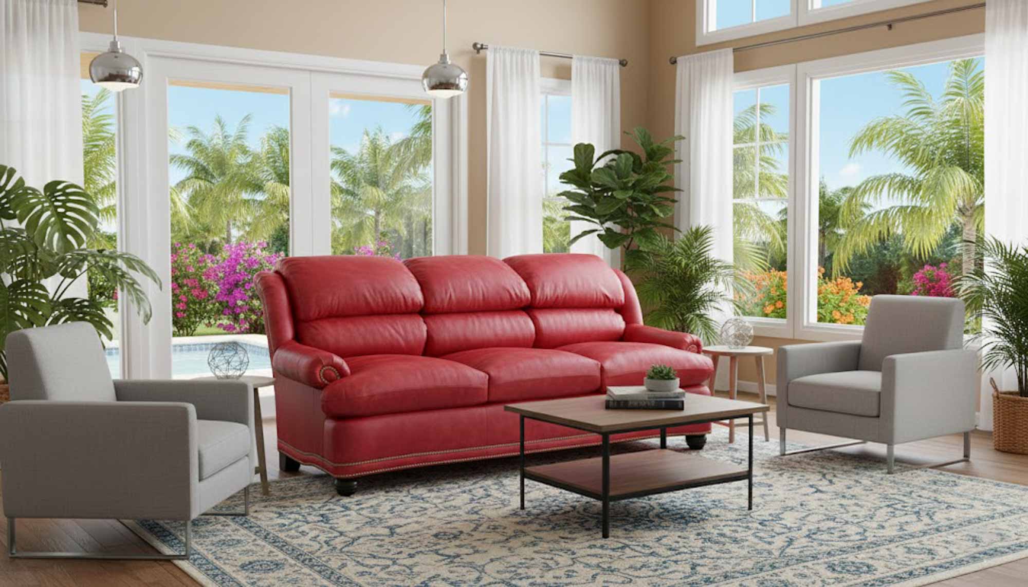 Ellis Leather Sofa - Image 7