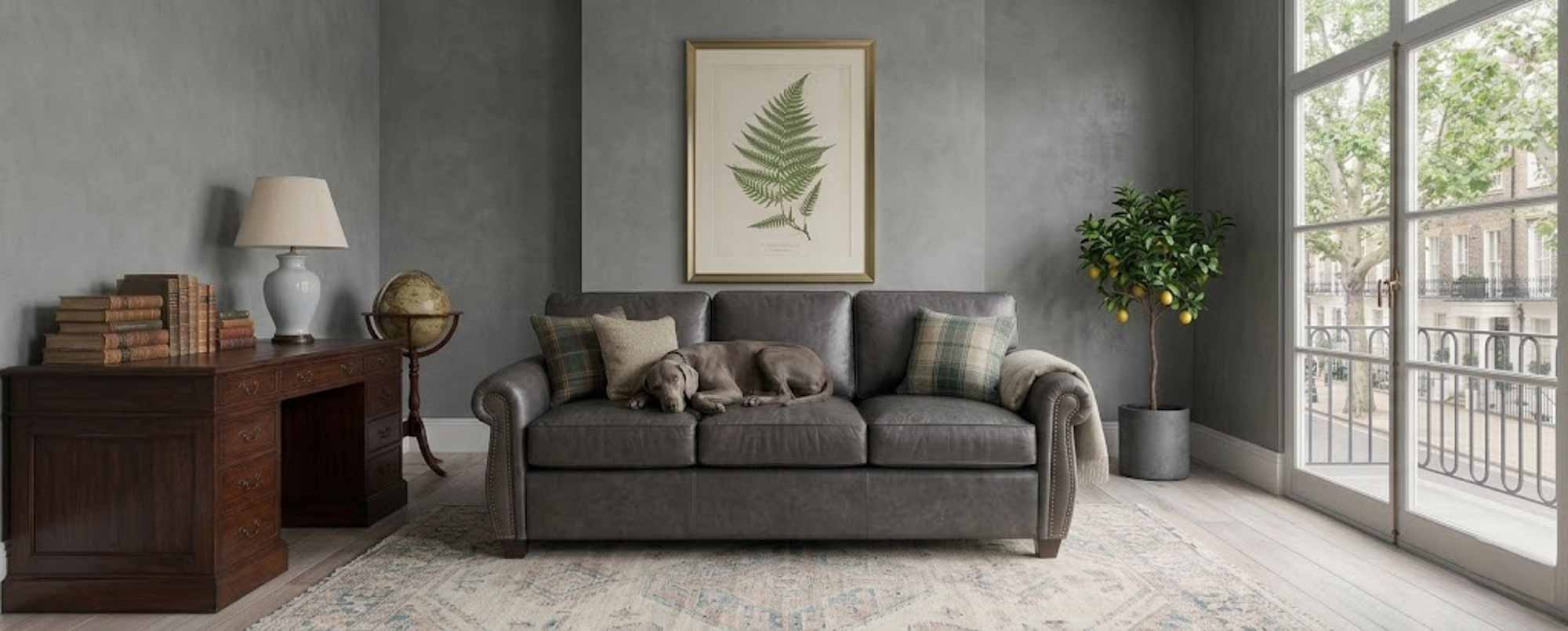 Emmer Leather Full Size Sofa Sleeper - Image 5