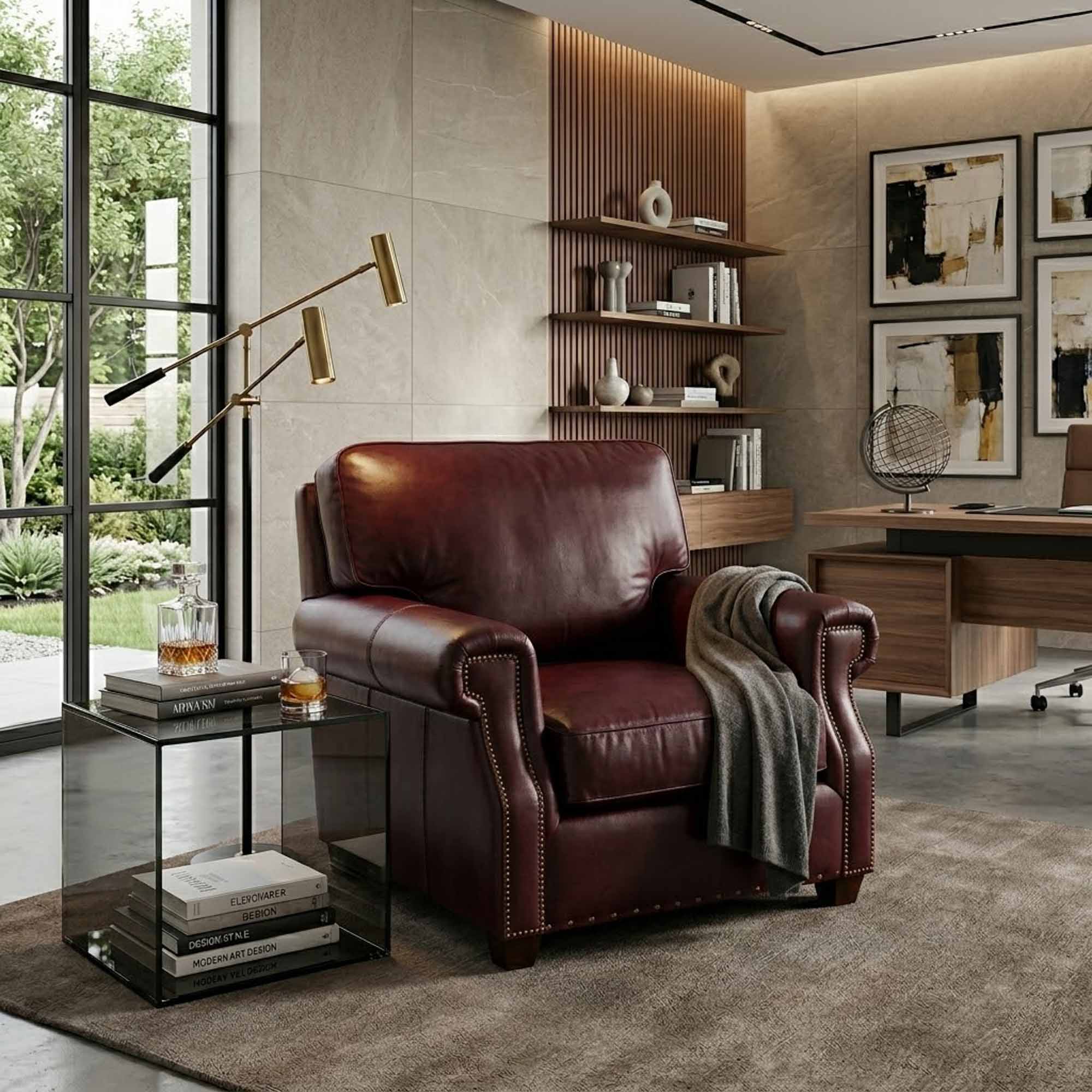 Empire Leather Chair - Image 4