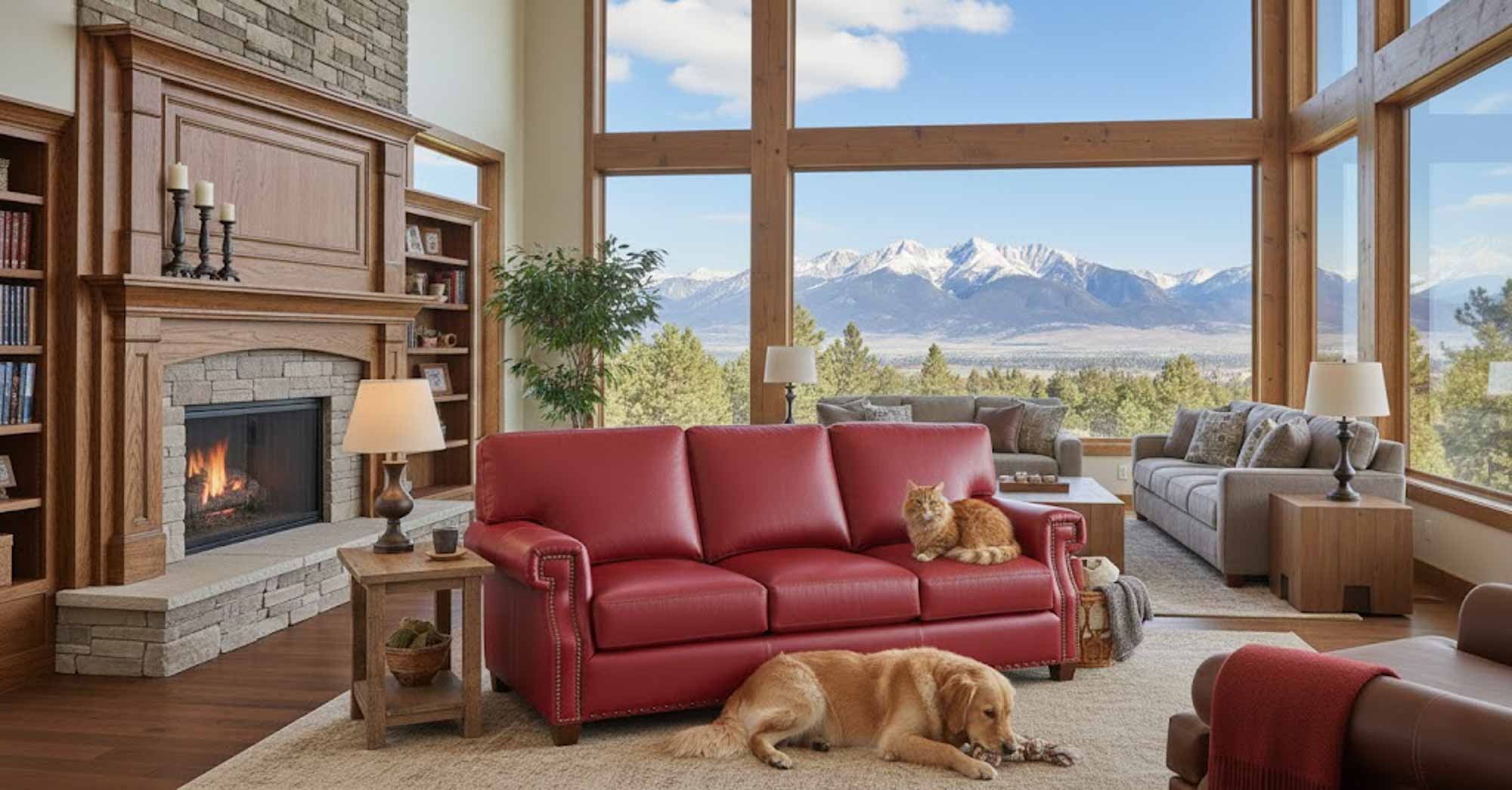 Empire Leather Sofa - Image 5