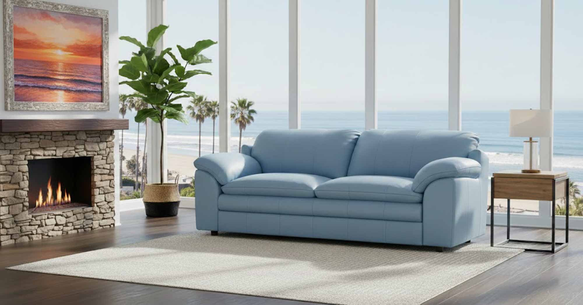 Encino Leather Sofa - Image 5