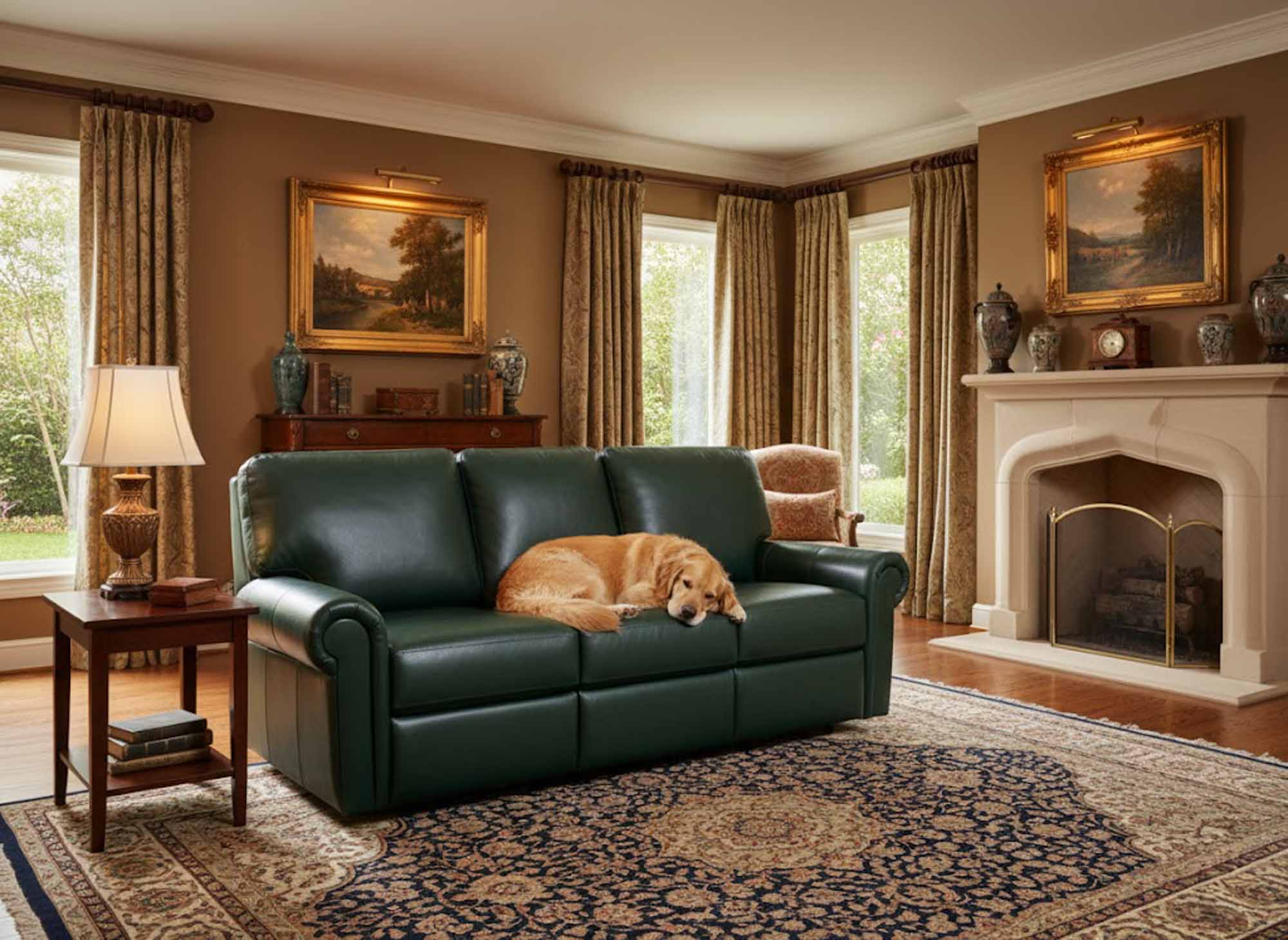 Fairbanks Leather Reclining Loveseat - Image 6