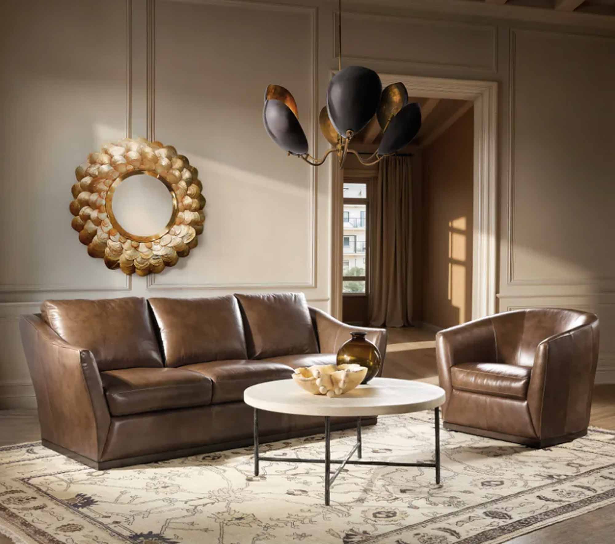 Fairytale Leather Sofa In Hazelnut - Image 5