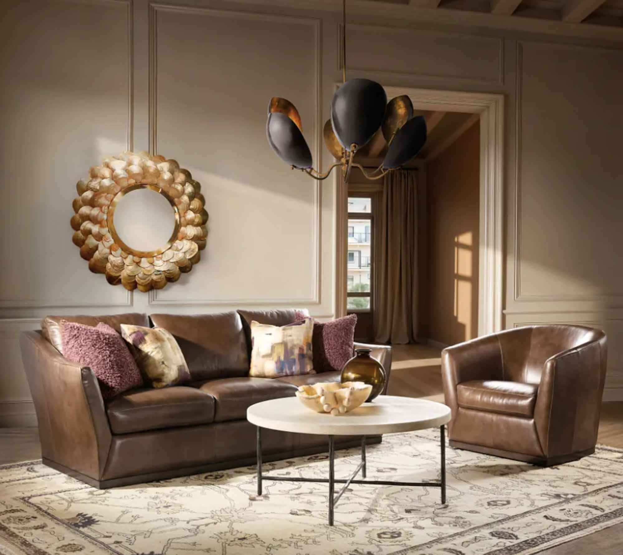 Fairytale Leather Sofa In Hazelnut - Image 7
