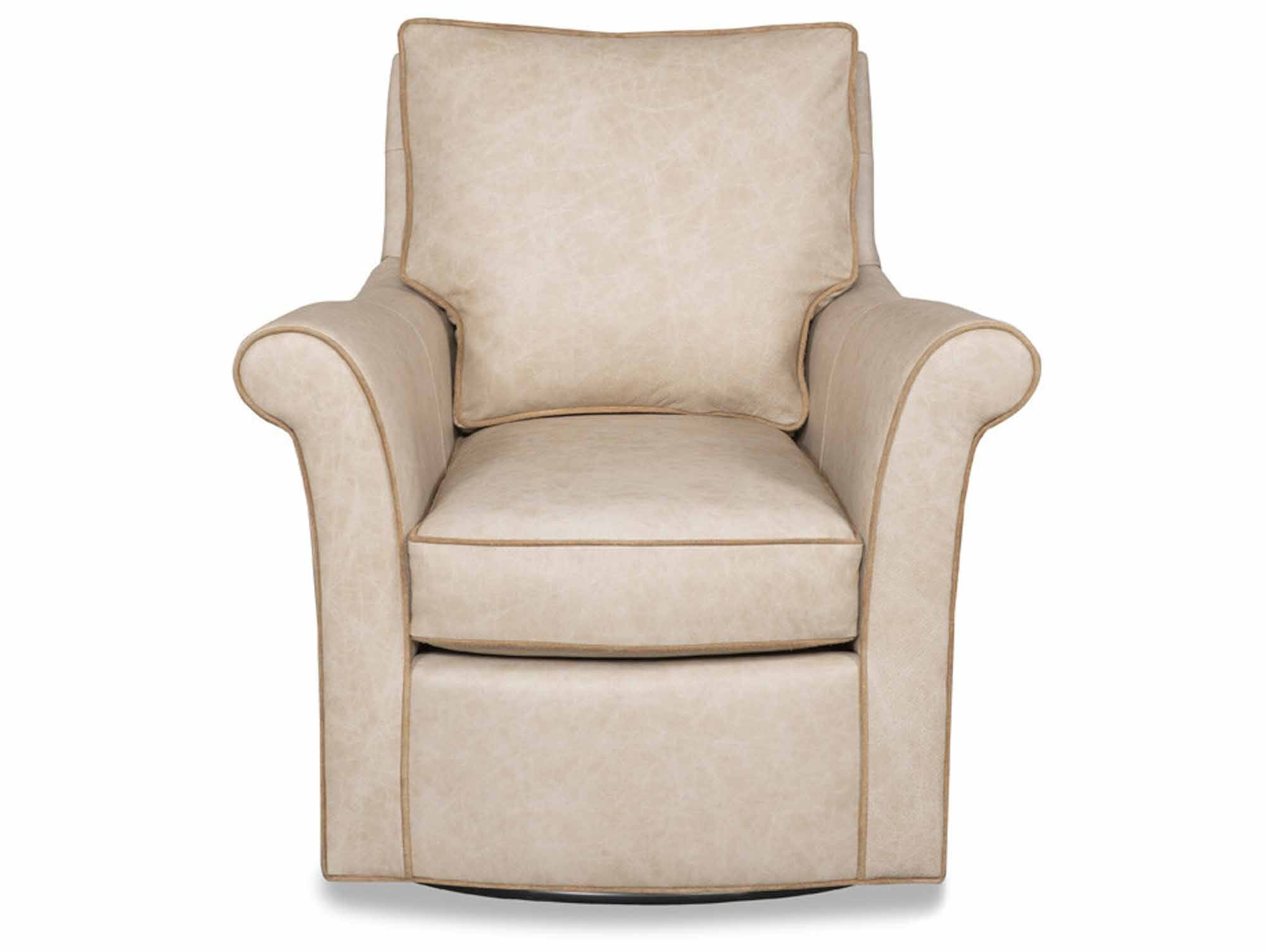Fleming Leather Swivel Chair - Image 2