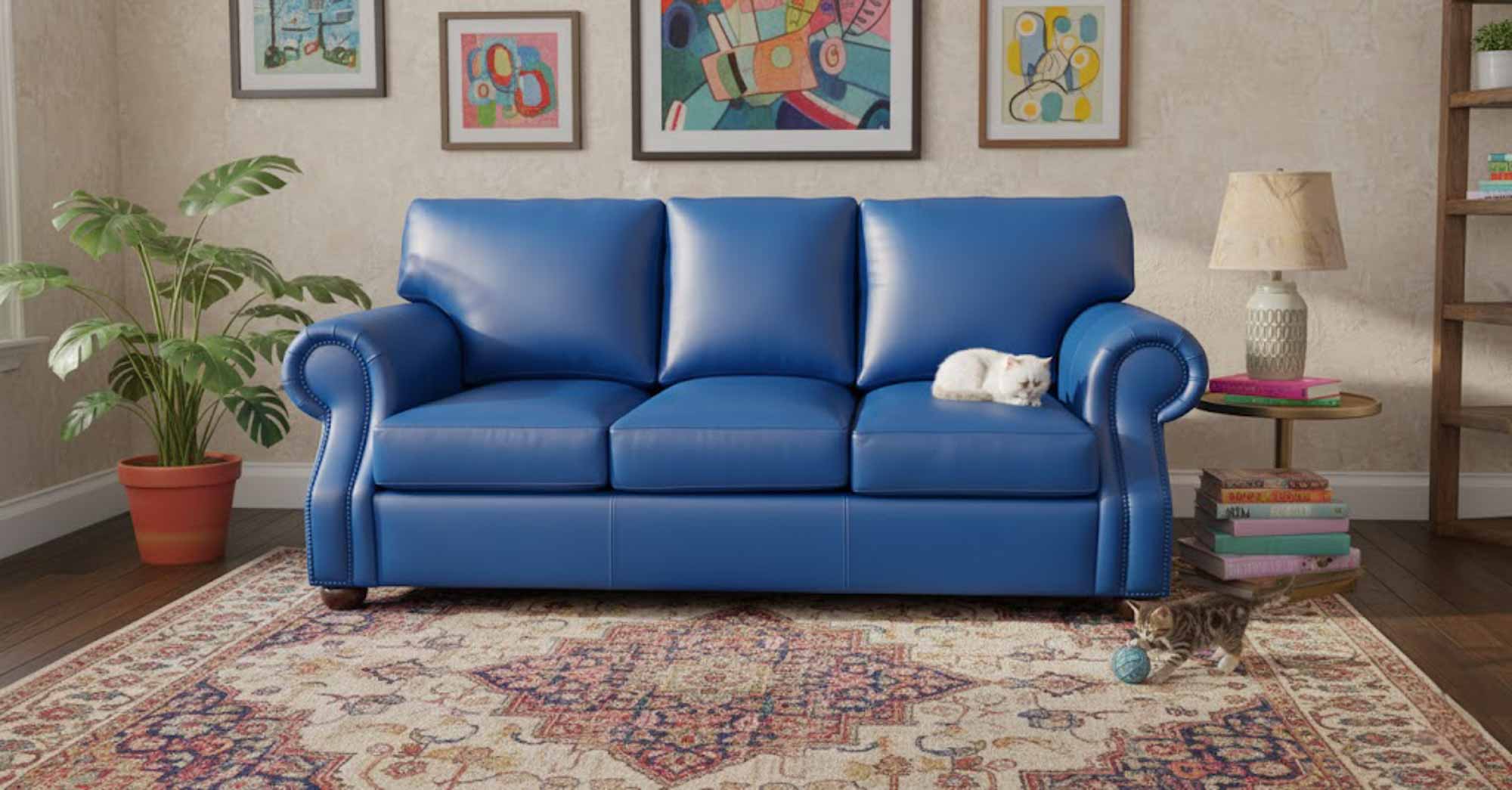 Foster Leather Sofa - Image 10