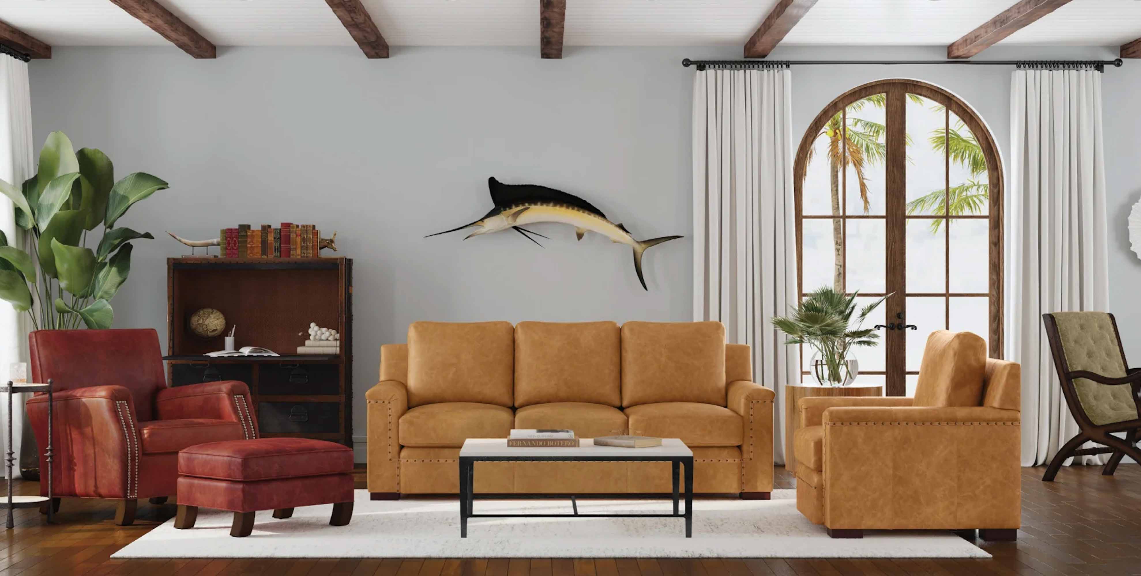 Franklin Leather Chair - Image 3