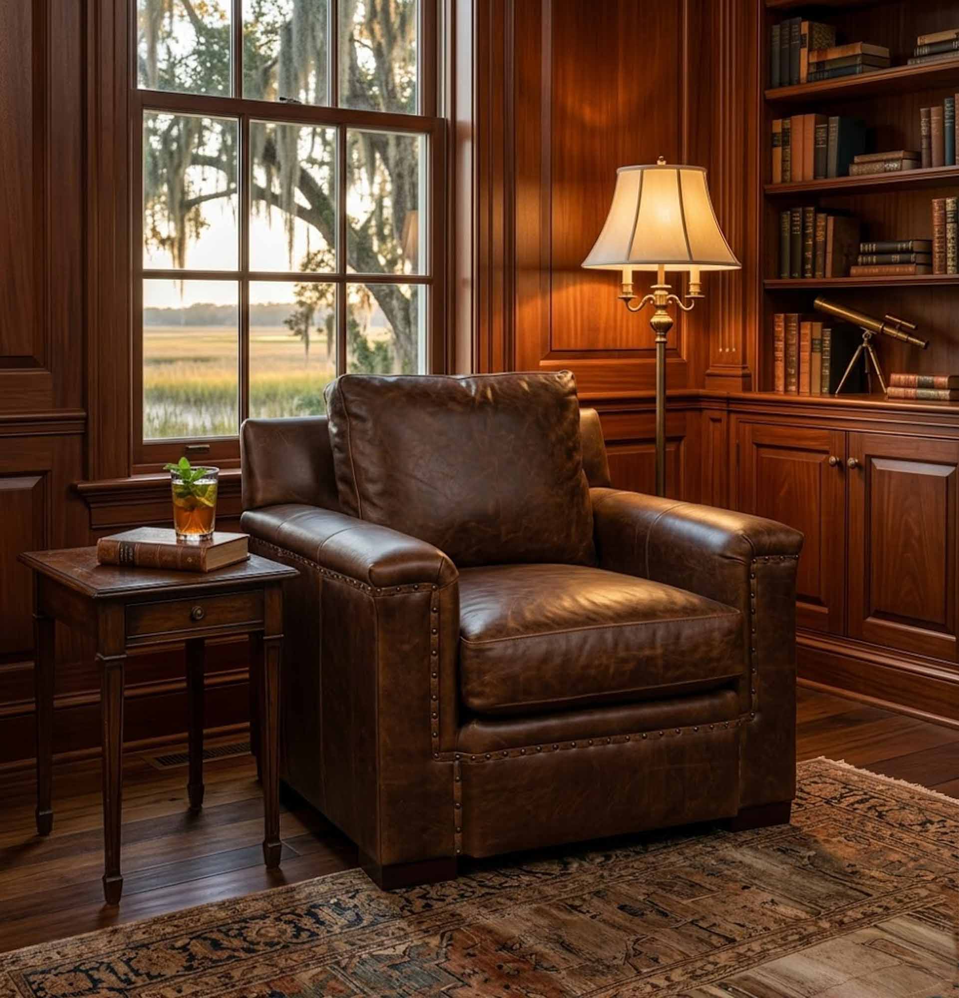 Franklin Leather Chair - Image 4